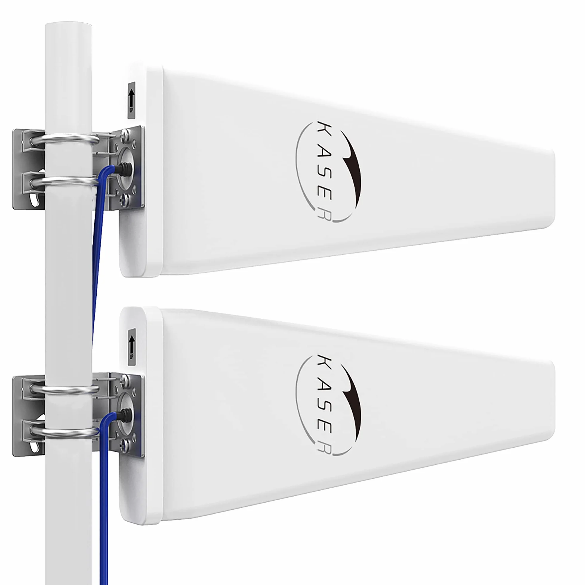 KASER Antena LPDA 4G 5G LTE Zewnętrzna Mimo kierunkowa 698-2700 3300-3800 MHz 12 dBi N-SMA TS9 10 m