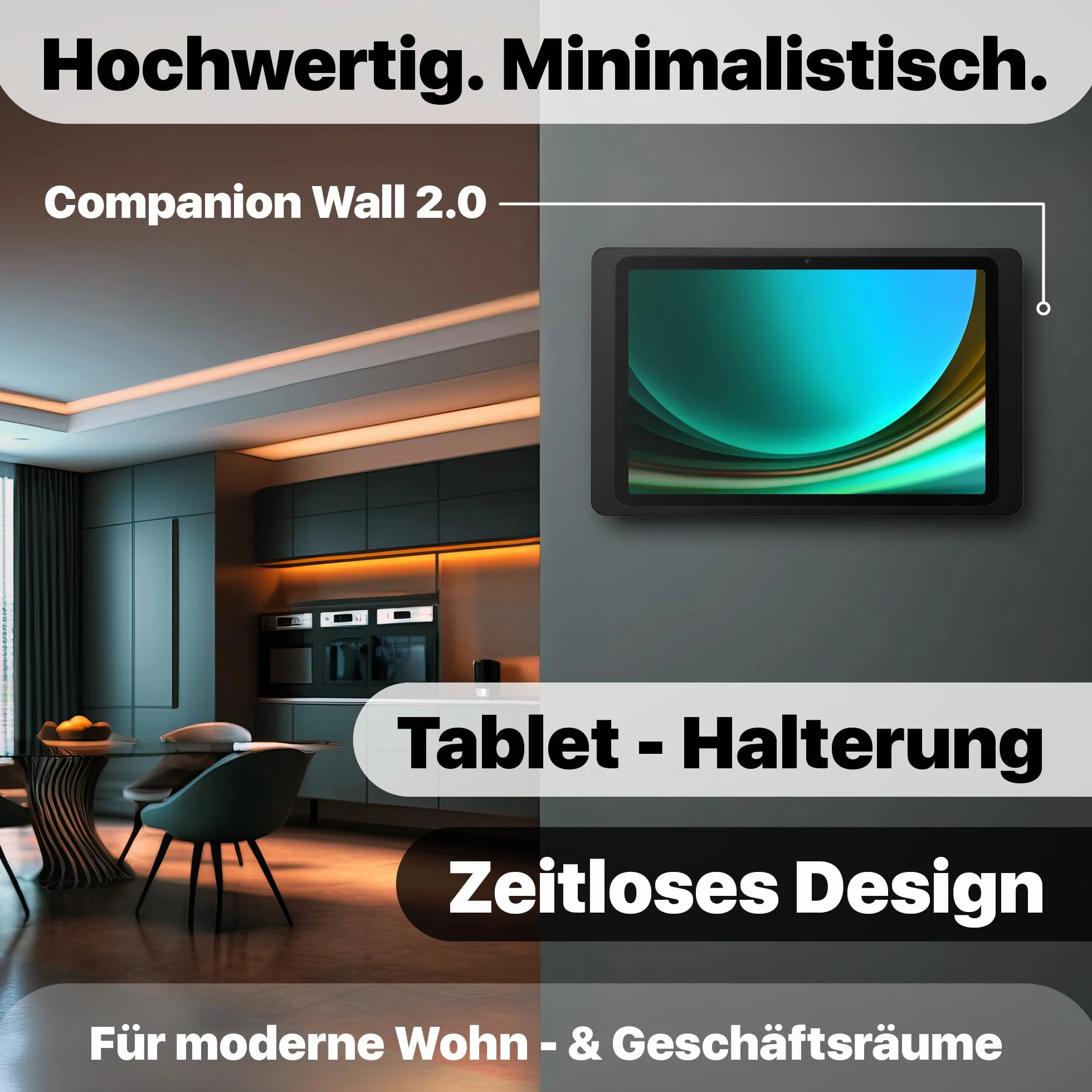 Companion Wall 2.0 uchwyt ścienny na tablet iPad Air Pro Samsung Galaxy Tab ochrona przed kradzieżą