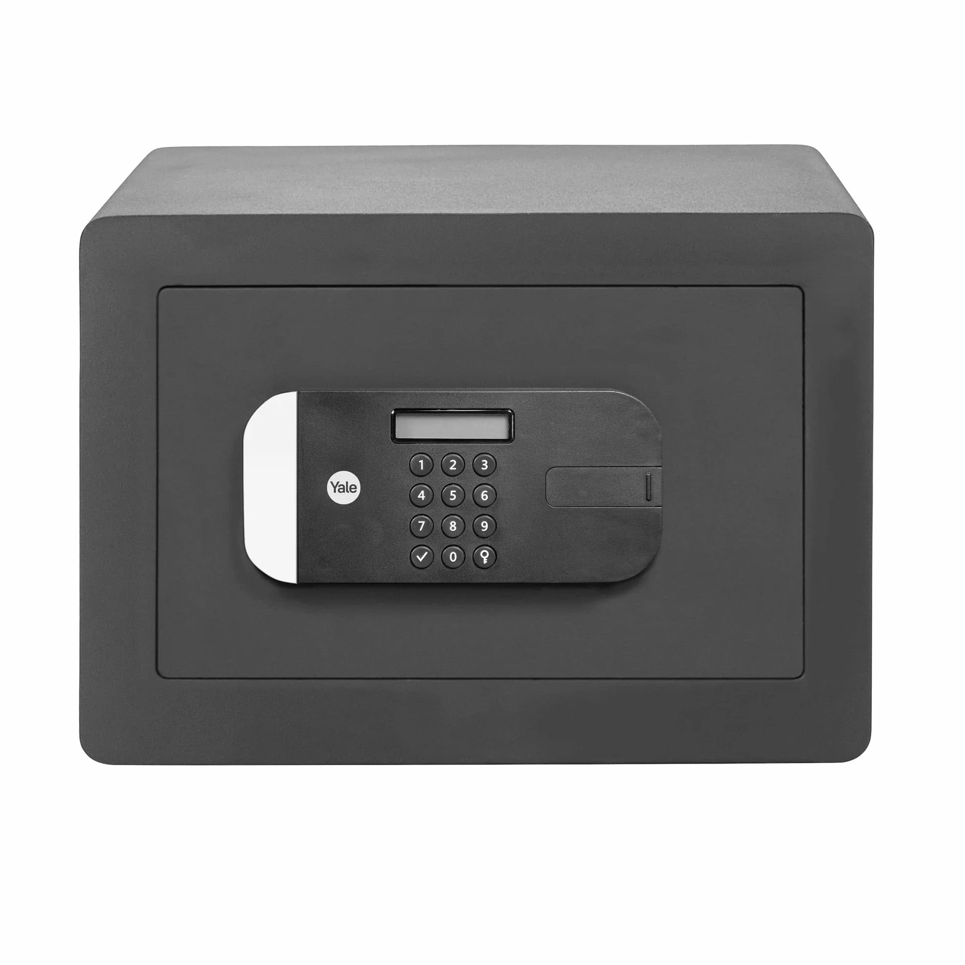 Yale YSFM/250/EG1 Sejf o Maksymalnym Poziomie Bezpieczeństwa Średni z Czytnikiem Linii Papilarnych, Sejf Domowy i Biurowy, Wyświetlacz LCD, Wzmocnione Opancerzenie, 35x30x25 cm, czarny