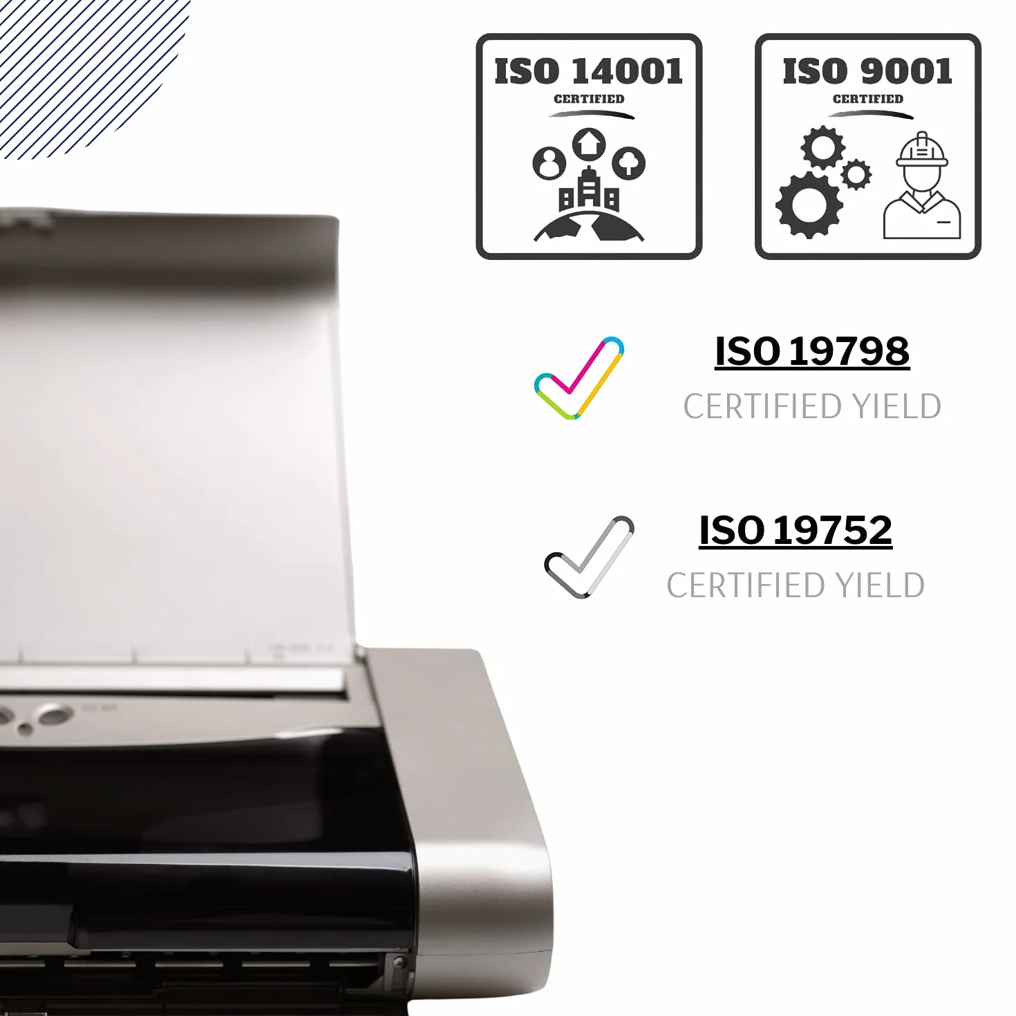 GP TONER Tusz zamiennik do HP 302 302XL OfficeJet 3831 5230 5220 3833 4650 3830 DeskJet 3630 3636 1110 2130 Envy 4525 4520 4524 302XL ZESTAW Czarny Kolor