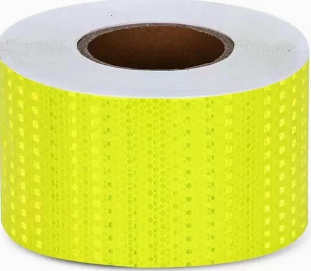 Taśma ostrzegawcza odblaskowa, Taśma ostrzegawcza odblaskowa wielokolorowa 10 cm x 45 m(Bright Yellow)