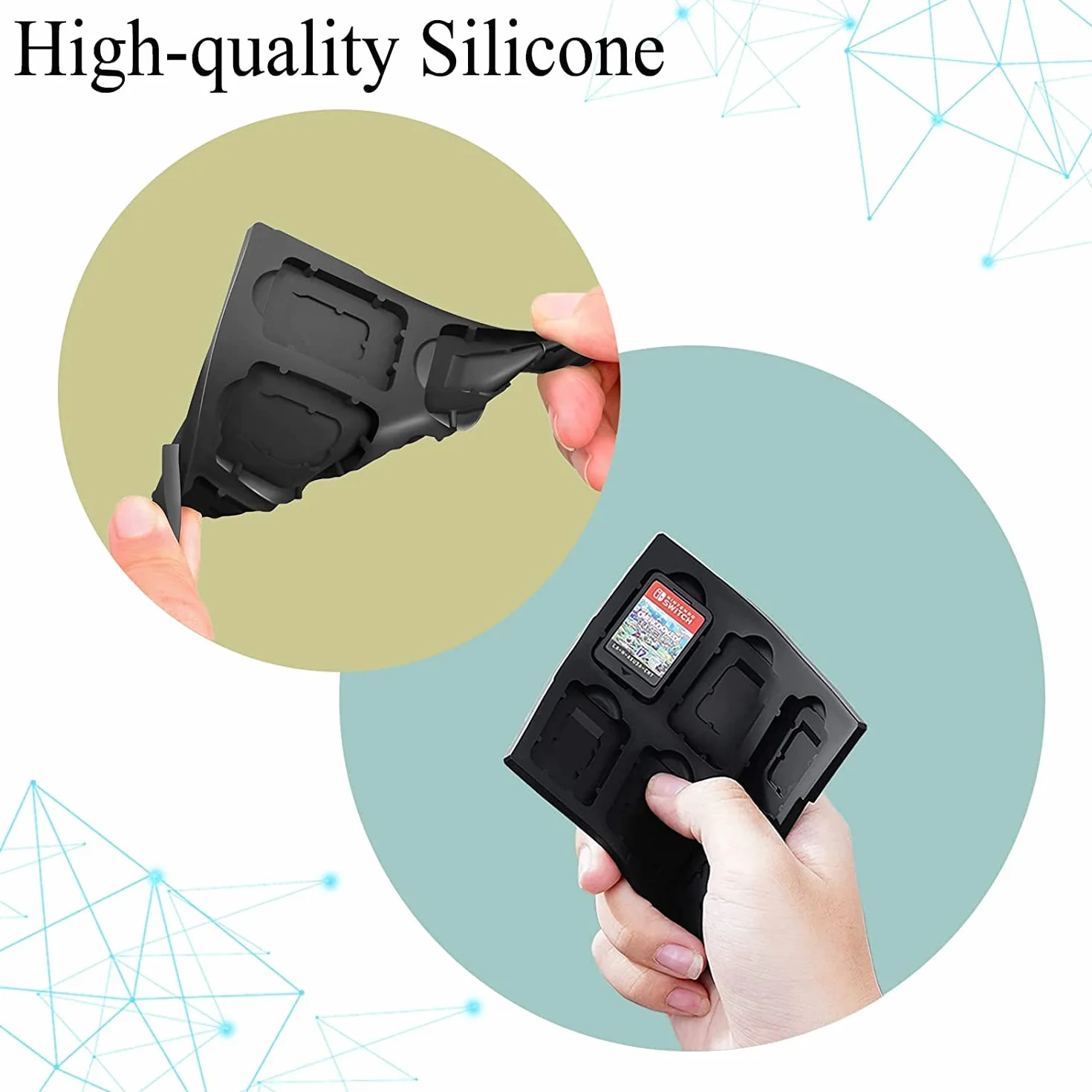 Nintendo Switch Memory Card Case Torba na karty pamięci 12 przegródek Zelda Black