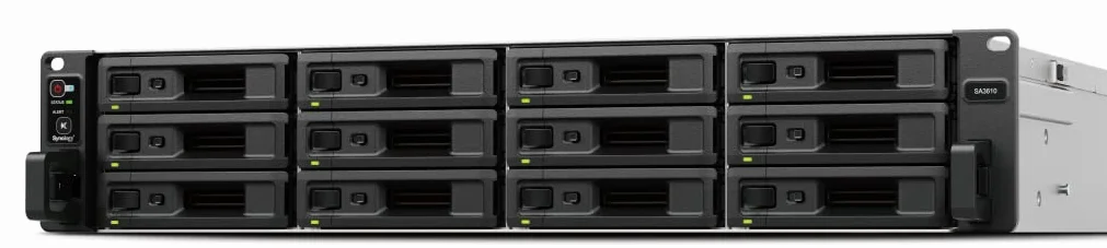 Synology SA3610 serveur de stockage NAS Rack 2U Ethernet LAN Noir Gris