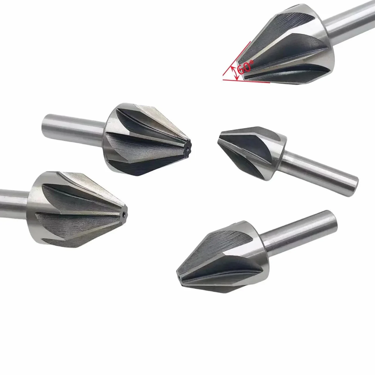 6-50mm HSS wiertło rozwiercające, 1 szt. 60 stopni 6/8 rowek frez do fazowania, metalowe narzędzie do fazowania otworów(32mm(60 degrees))