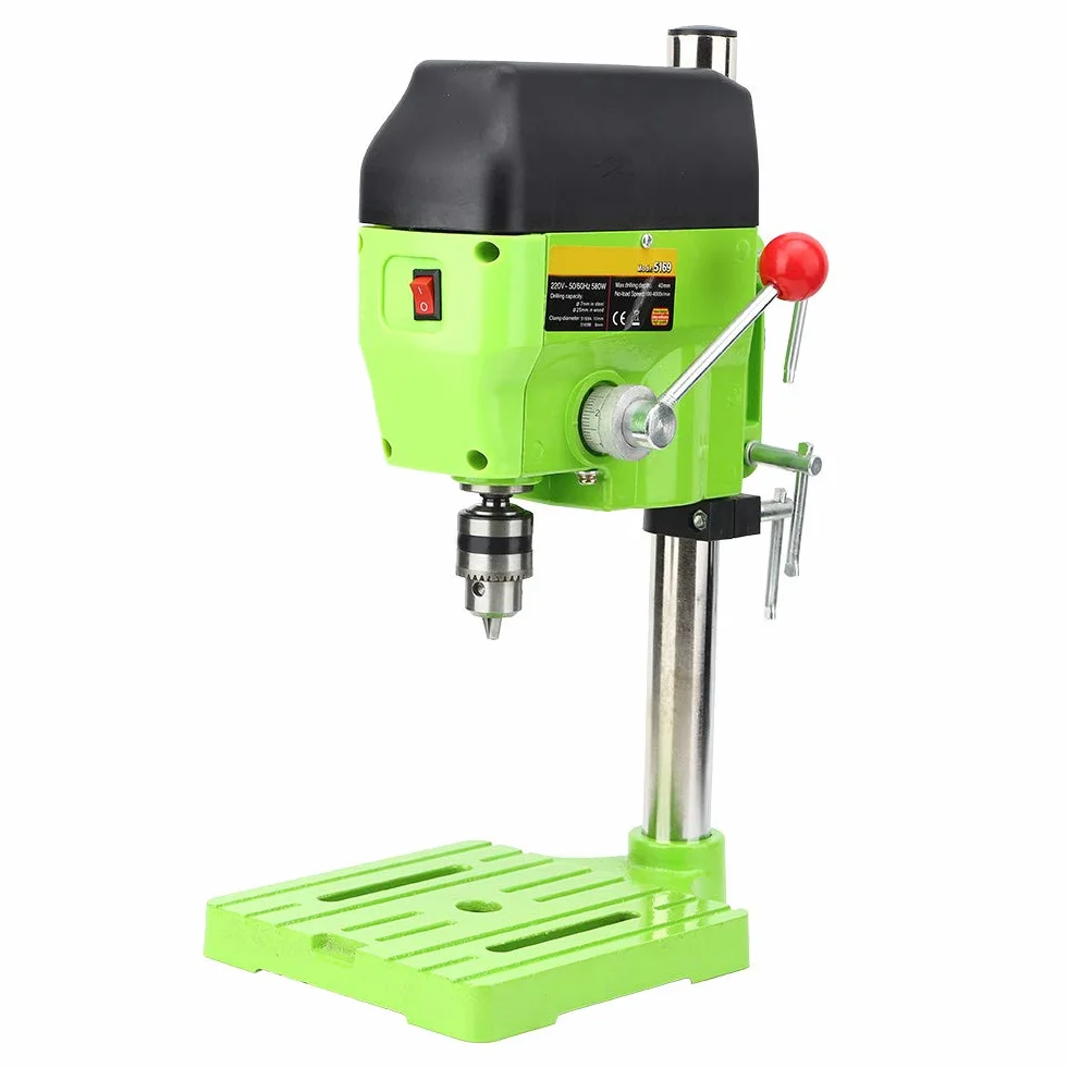 Mini Bank, stojak do wiertarki, stół "zrób to sam" do wiercenia w drewnie, elektryczna maszyna 5169 A, wtyczka europejska, 220 V, prędkość obrotowa, wiertarka