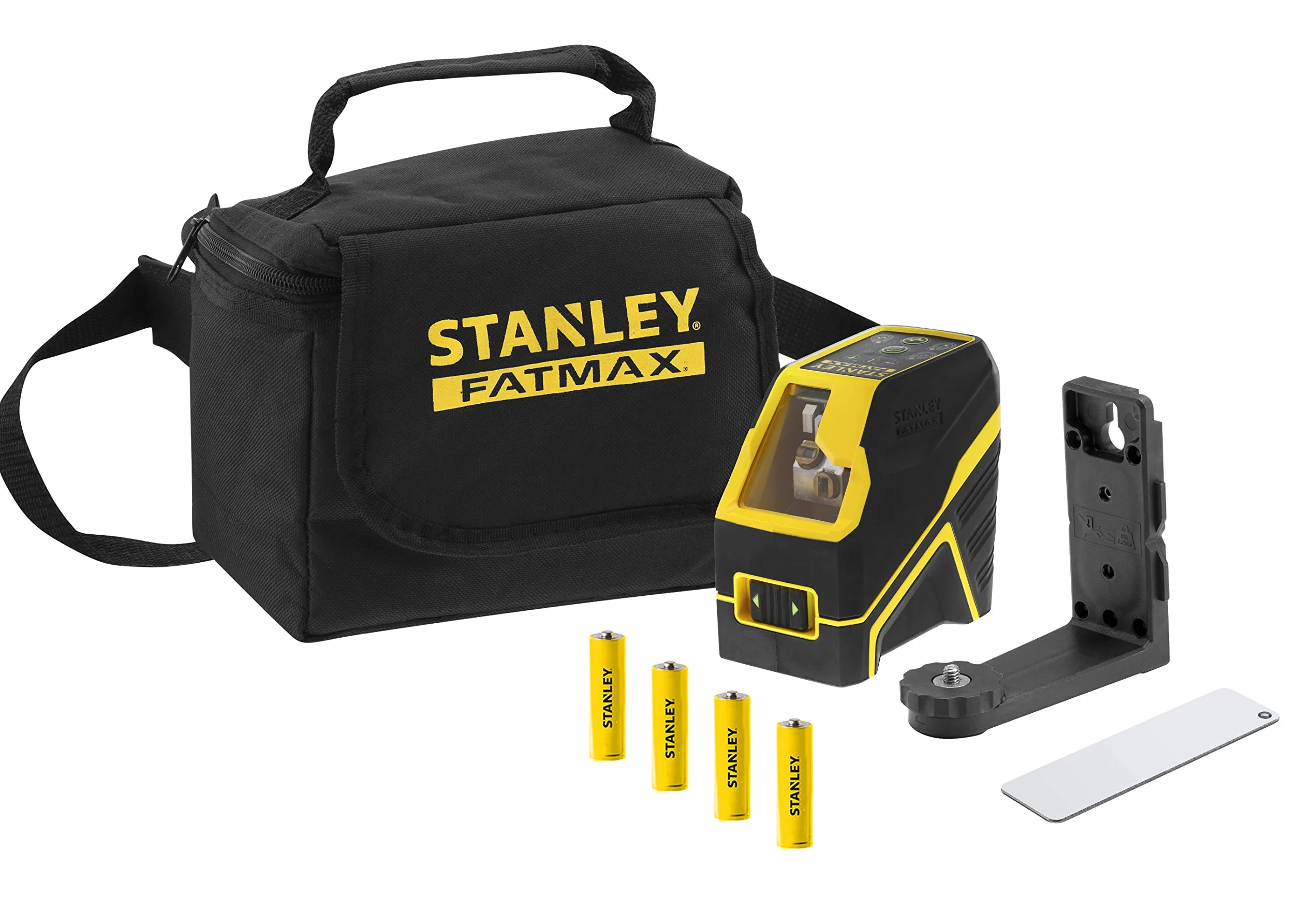 STANLEY Precyzyjny Nivel láser en cruz - zielony. pilas alcalinas dla profesjonalistów i majsterkowiczów do codziennego użytku ergonomiczna konstrukcja