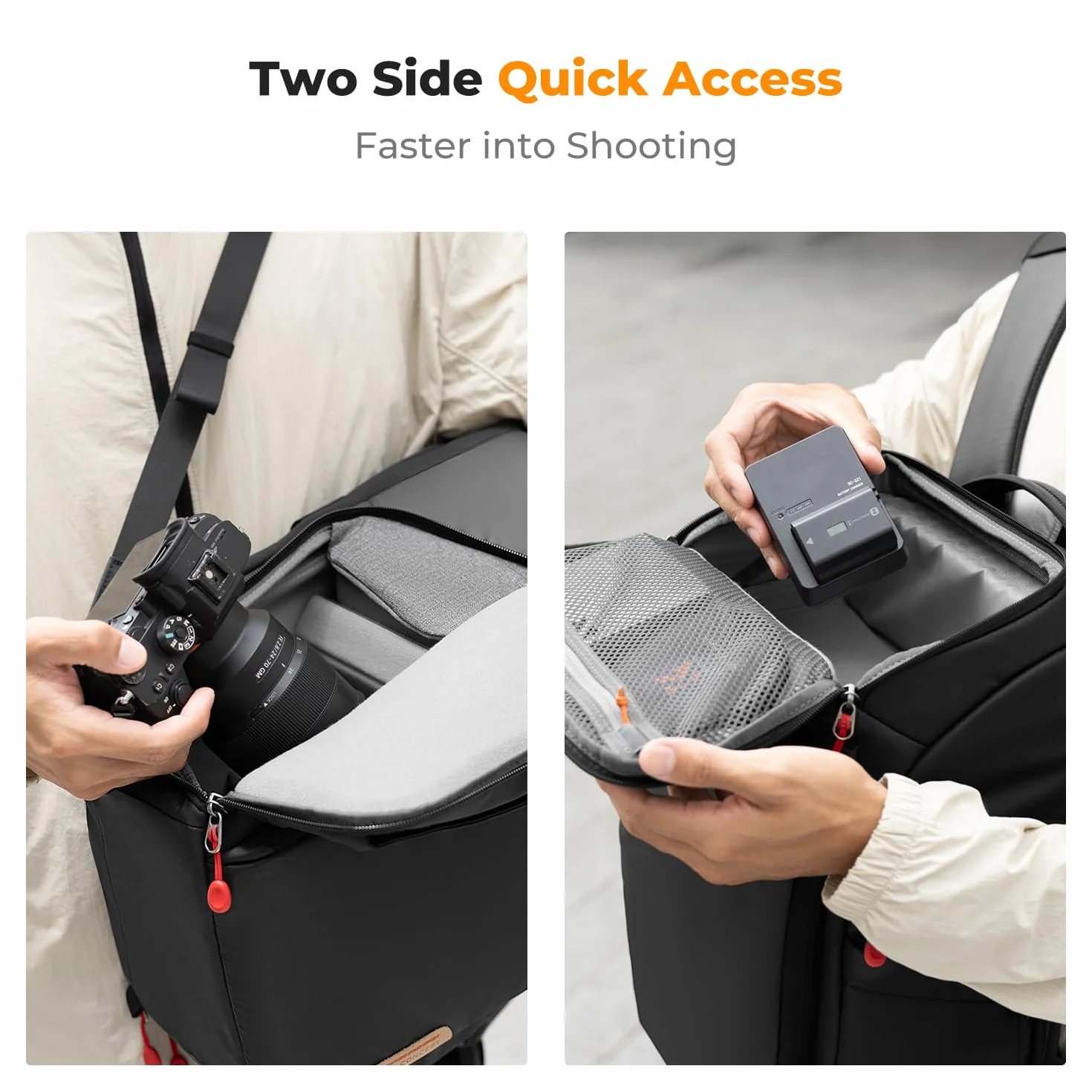 K&F Concept Plecak fotograficzny 16" na aparat i laptop Canon Nikon Sony DJI Mavic