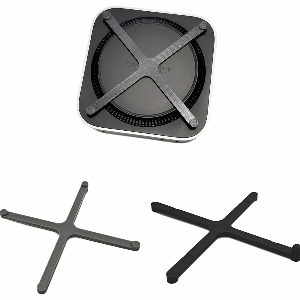 Przycisk zasilania pasuje do Mac Mini M4 2024, przełącznik push 3D, stojak pomocniczy (szary)