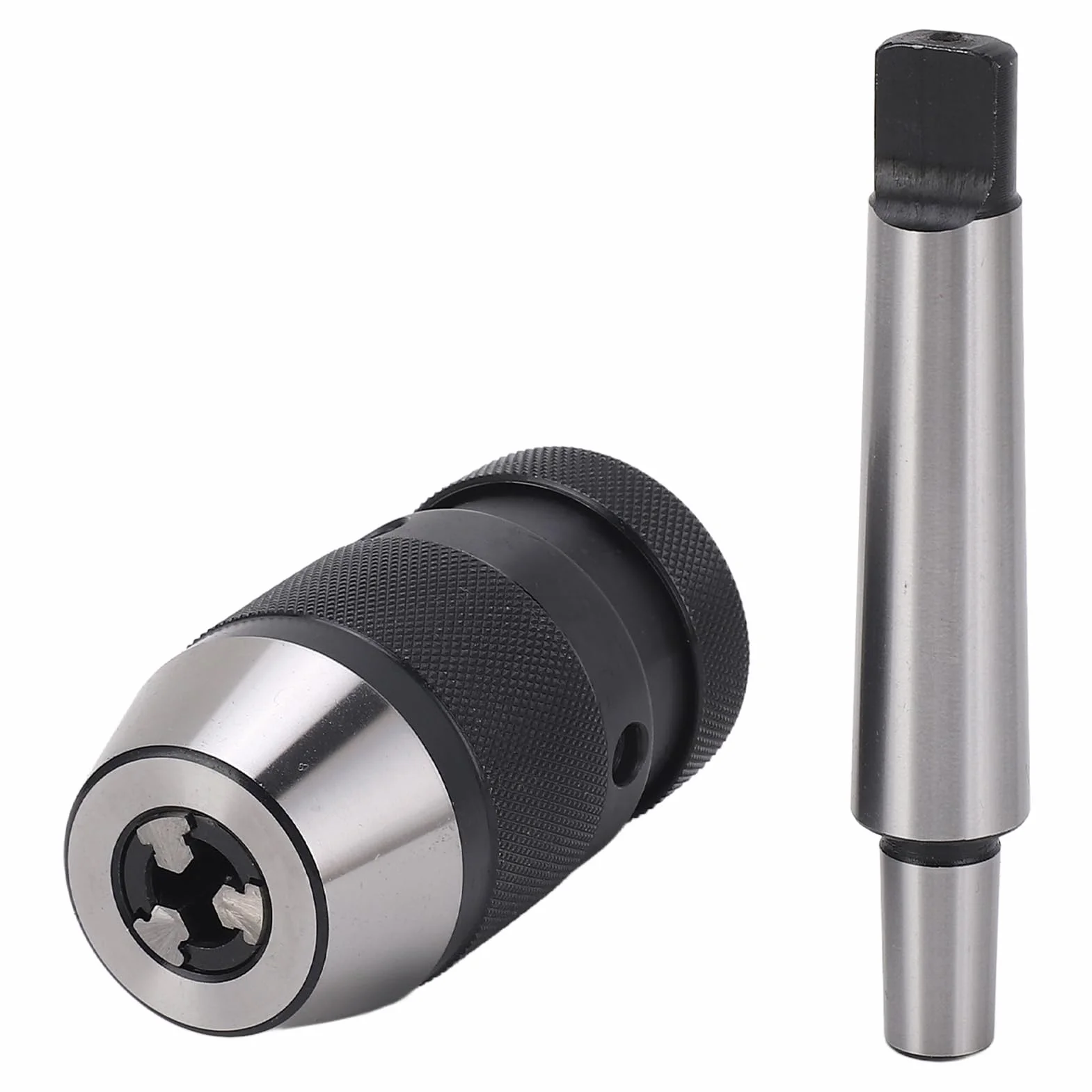 Uchwyt wiertarski Kuuleyn, bezkluczowy uchwyt wiertarski, samozaciskowy uchwyt wiertarski B12 od 1 do 10 mm z trzpieniem MT2 do B12, szeroko stosowany w różnych wiertarkach,