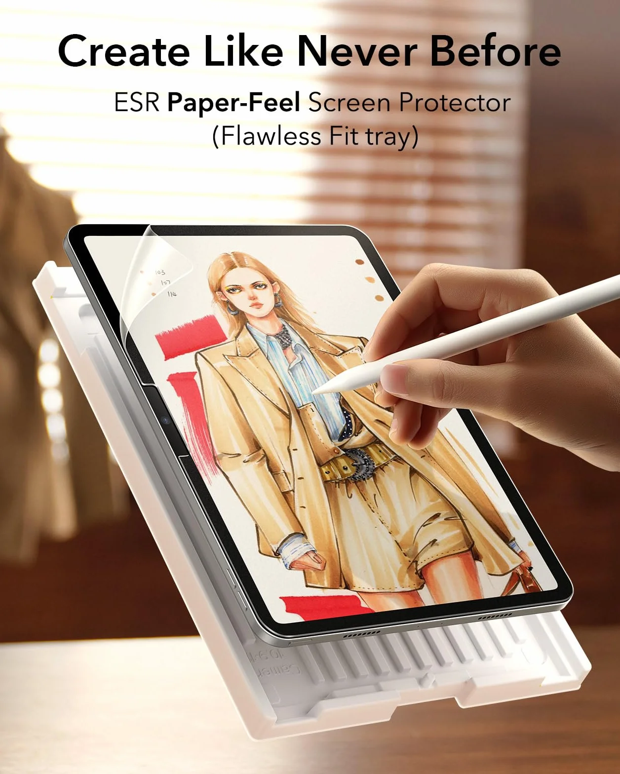 ESR Osłona ekranu Paper-Feel na iPad Pro 11 cali (M5/M4) 2025/2024, antyodblaskowy