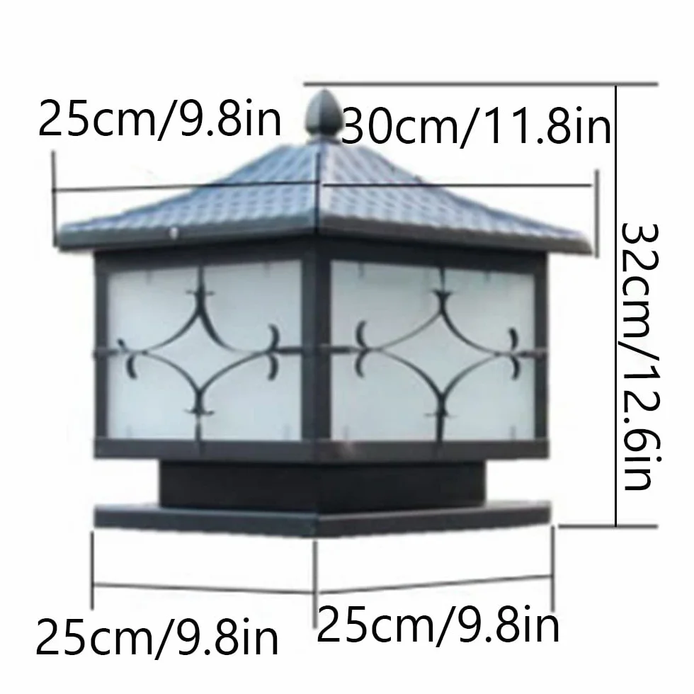 Lampy solarne, Oprawa Oświetleniowa Z Przewodową Latarnią Wejściową Do Korytarza(Dark,25cm)