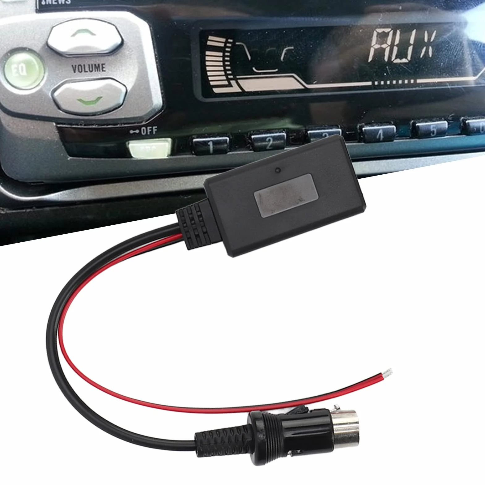 Kabel Radiowy Bluetooth Aux, 13-pinowy Moduł Bluetooth Adapter Muzyczny Zamiennik Kabla o Aux dla Kenwood KRC 553 CA C2AX KCA IP500 CA C1AX