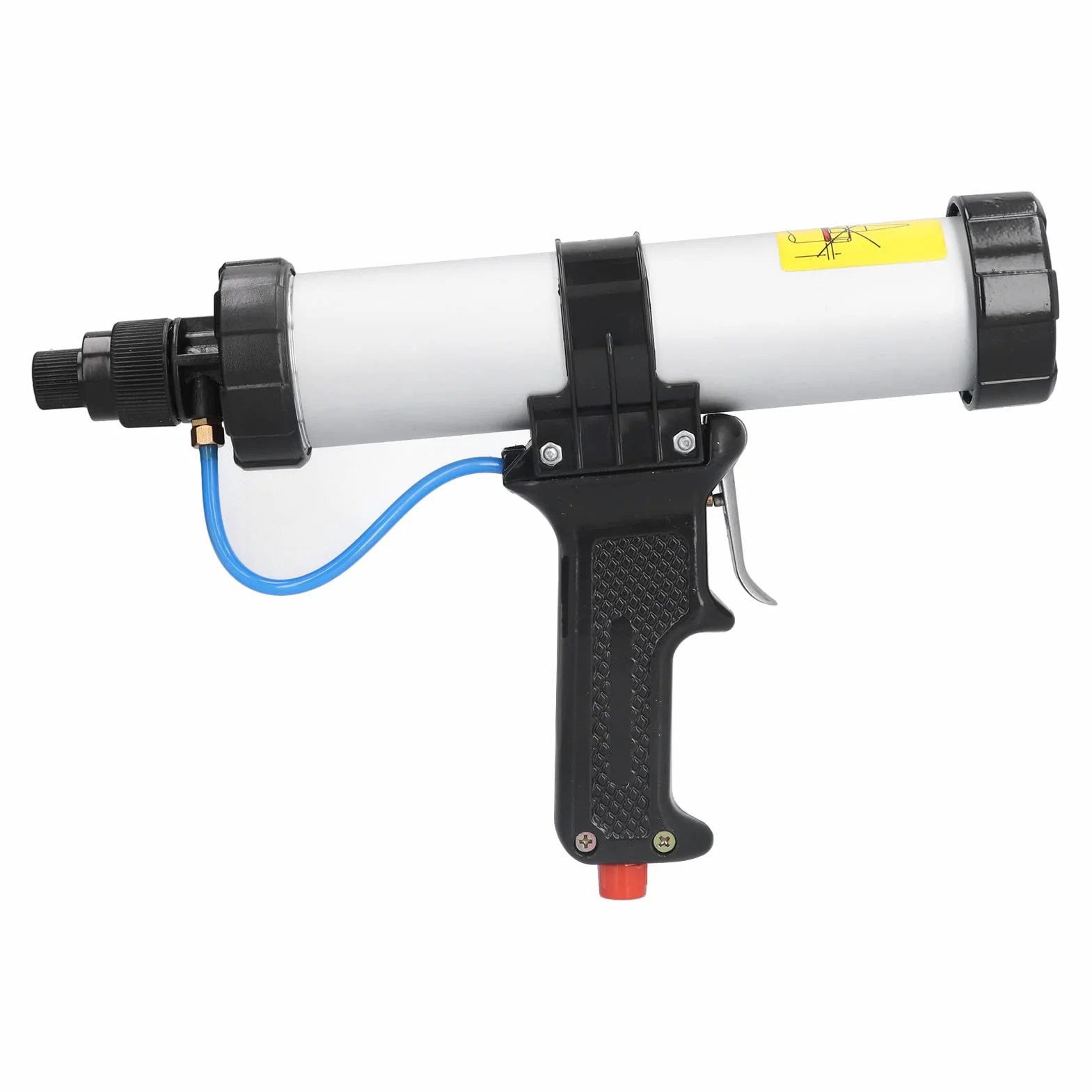 Yctze Pistolet Pneumatyczny do Uszczelniania o Pojemności 310 Ml, Pneumatyczny Pistolet do Uszczelniania, Aplikator Silikonowego Szczeliwa z funkcją Ciągłego Uwalniania, Idealny Szkła, Fug,