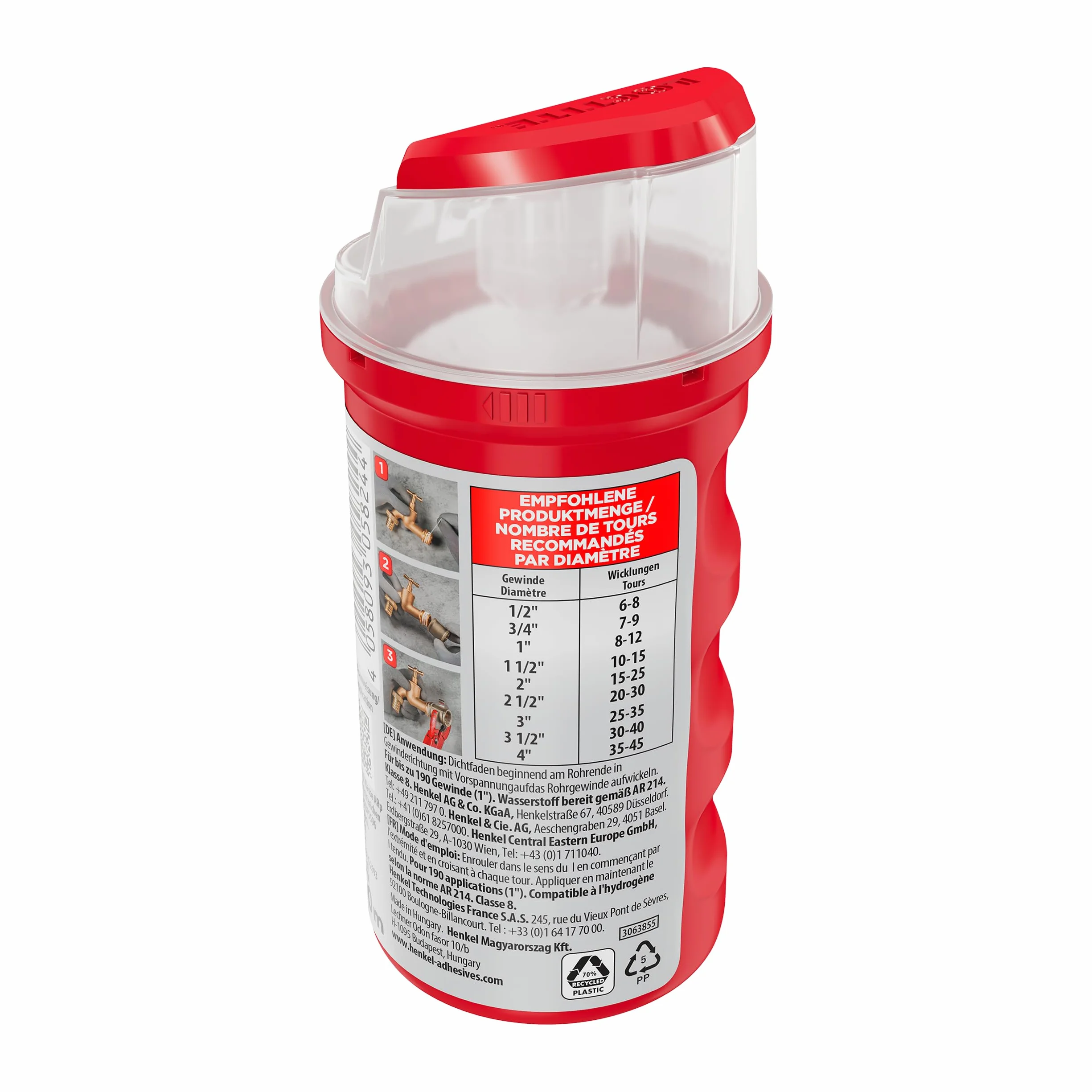Loctite 55 2957112 Nić Uszczelniająca, Biały, 160 m