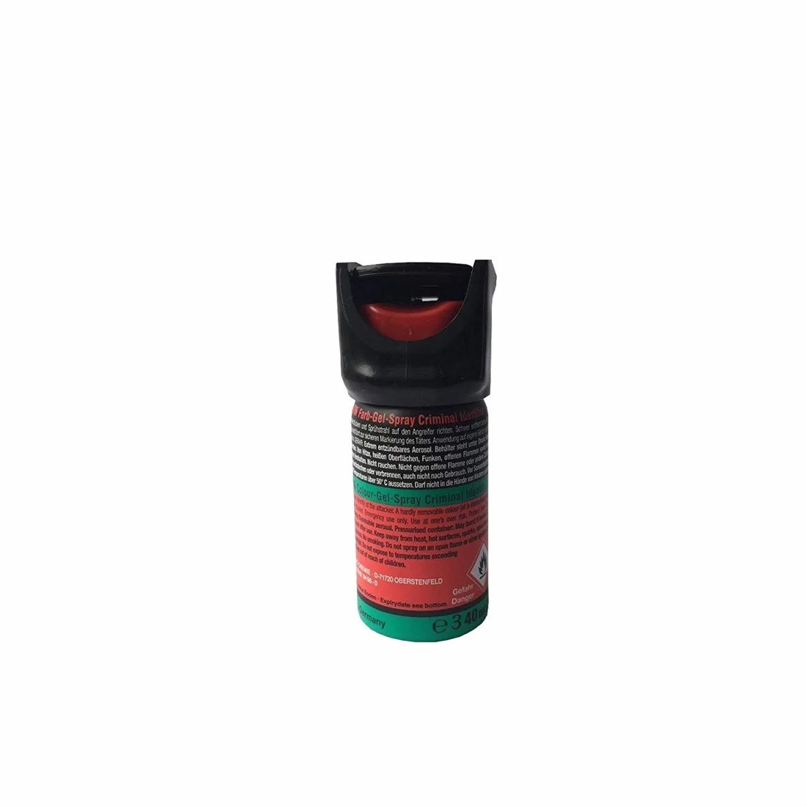 TIW Defence Farb-Gel Spray 40 ml zawór bezpieczeństwa lub klips do paska wersja