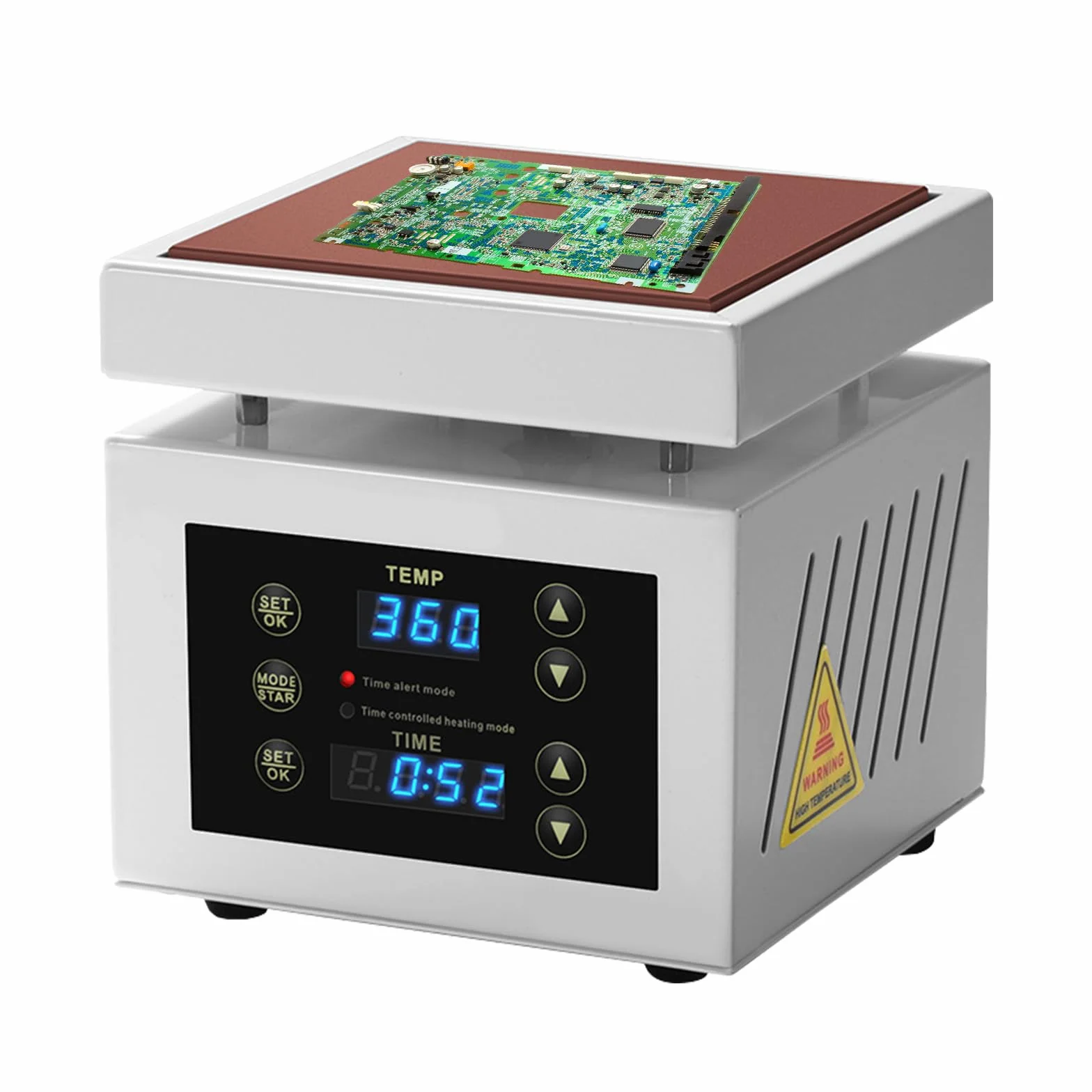 Płyta grzejna stacja lutownicza, elektryczna płyta grzewcza 350 W 100 x 100 mm, mikrokomputerowa mini inteligentny termostat ogrzewanie
