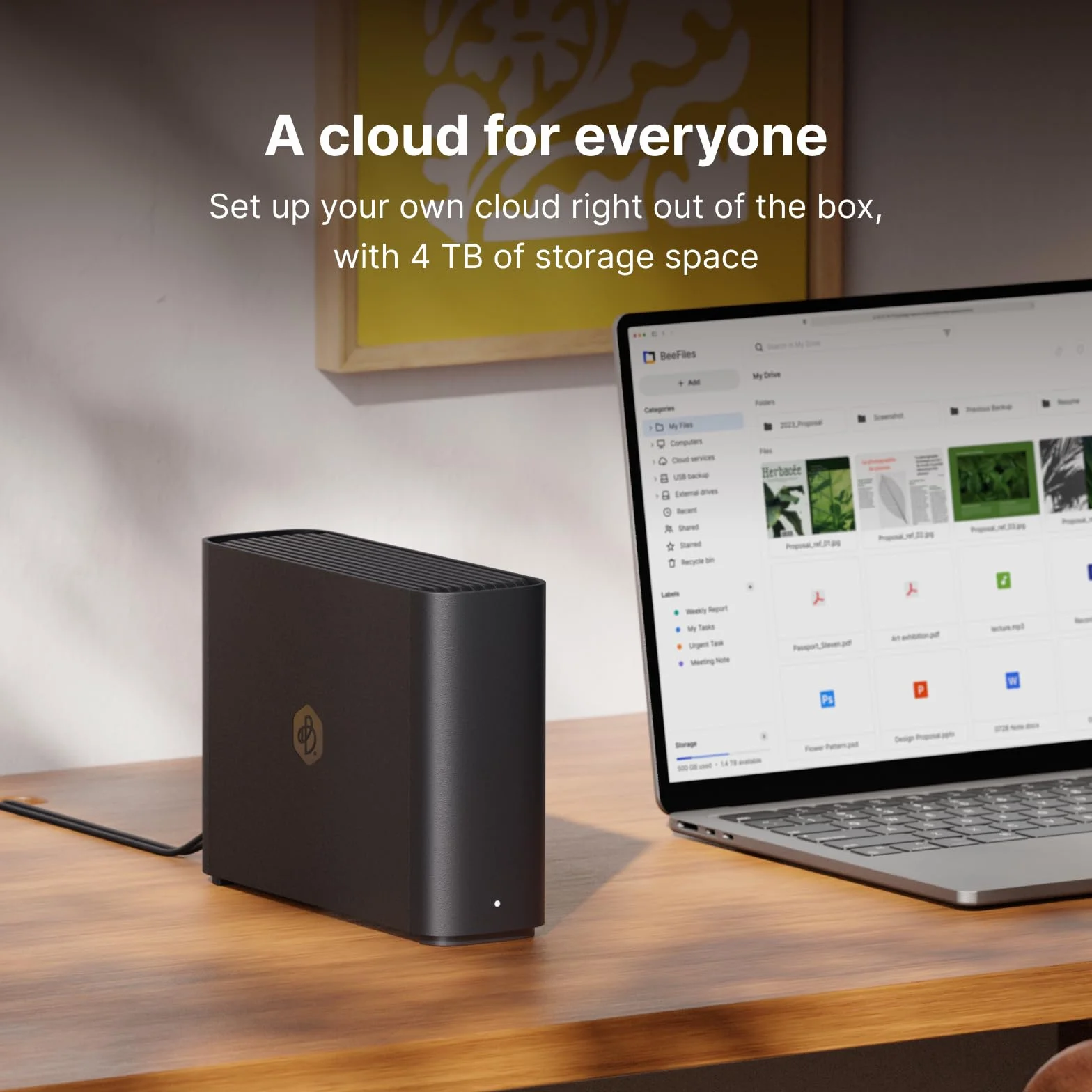 Synology BeeStation 4 TB prywatna chmura czarny