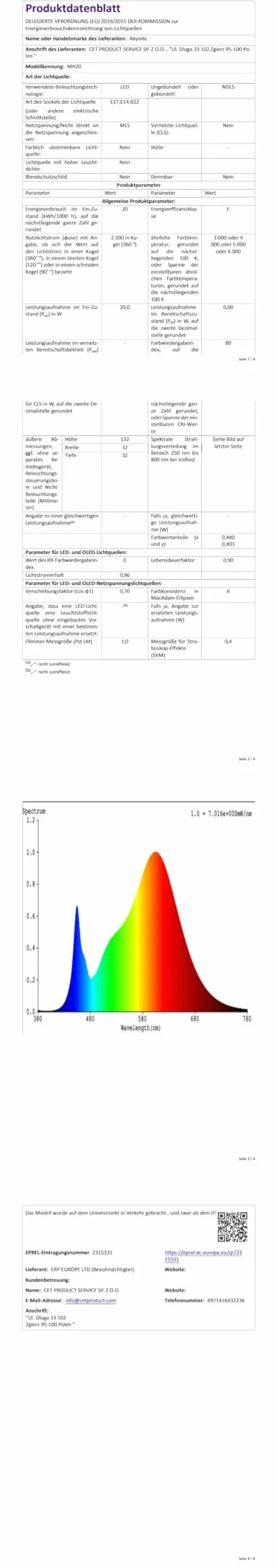 Philips E27 LED 20 W, naturalna biel, 4000 K, 2000 lm, 88 diod LED, odpowiednik żarówek halogenowych 150 W, AC 230 V, śrubowe żarówki kukurydziane LED do lamp podłogowych i sufitowych, 4 sztuki