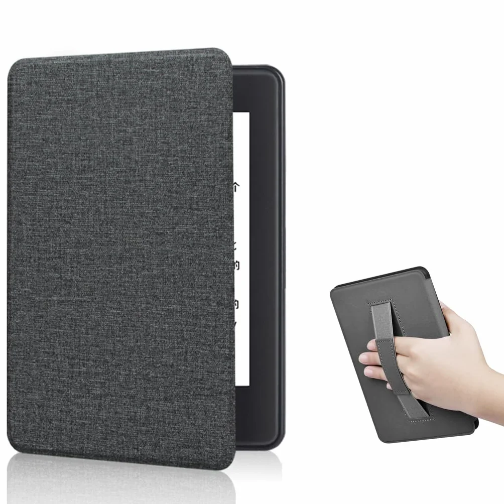 Etui do Kindle Paperwhite 12. generacji 2024 i Colorsoft Signature Edition Auto Sleep Wake z paskiem na rękę (czarny)