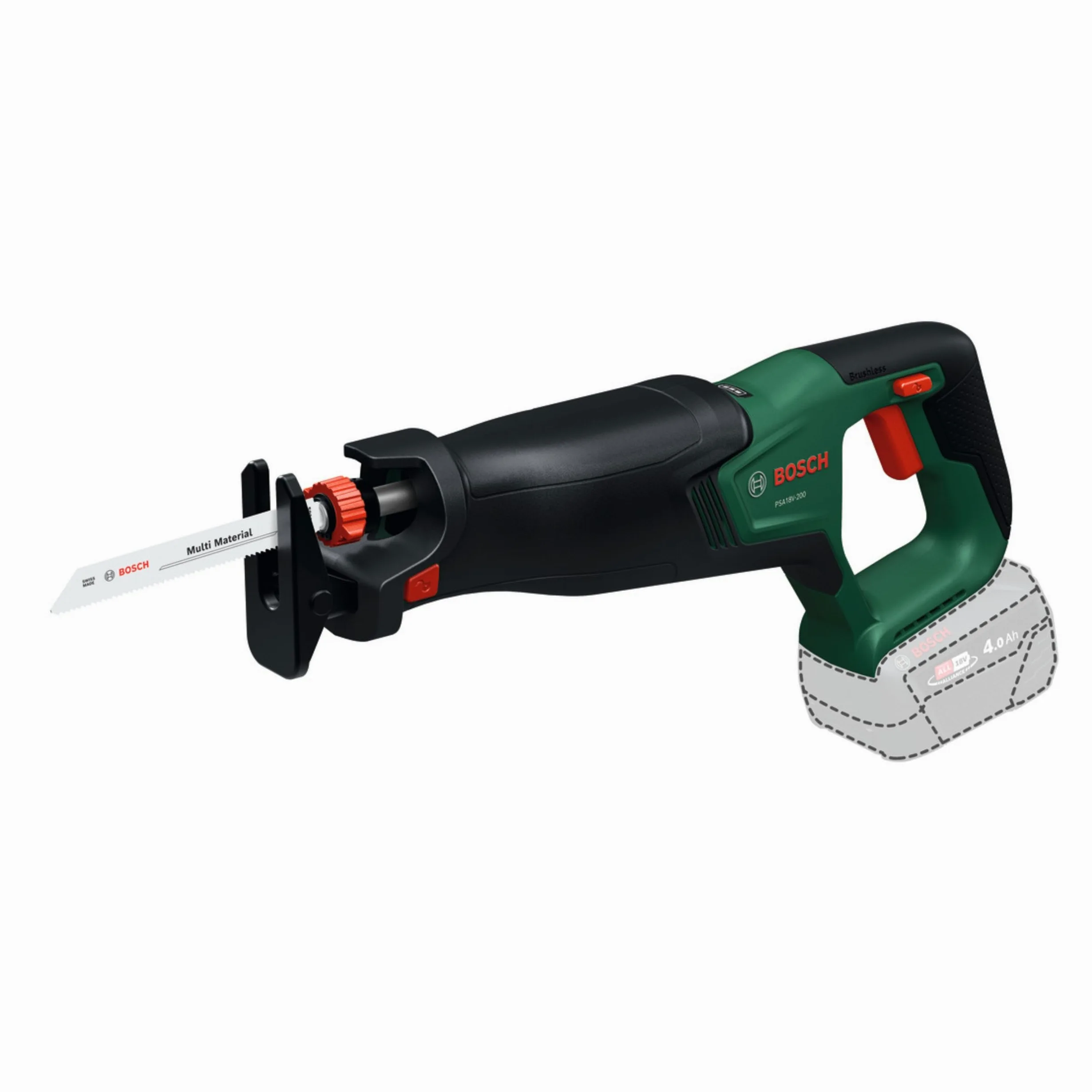 Bosch 18V System PSA 18V-200 Akumulatorowa Piła Szablasta (Opakowanie Kartonowe)