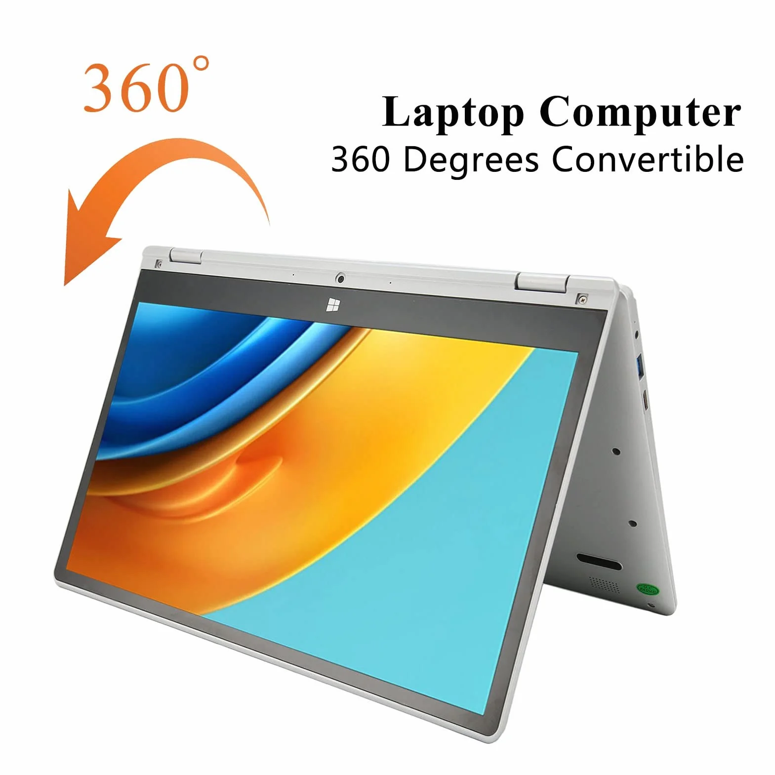Laptop 2 w 1 z Ekranem Dotykowym 13,3 Cala Obracanym 360°, 1920x1080, 16GB LPDDR4, 256GB SSD, WiFi, BT, Windows 11