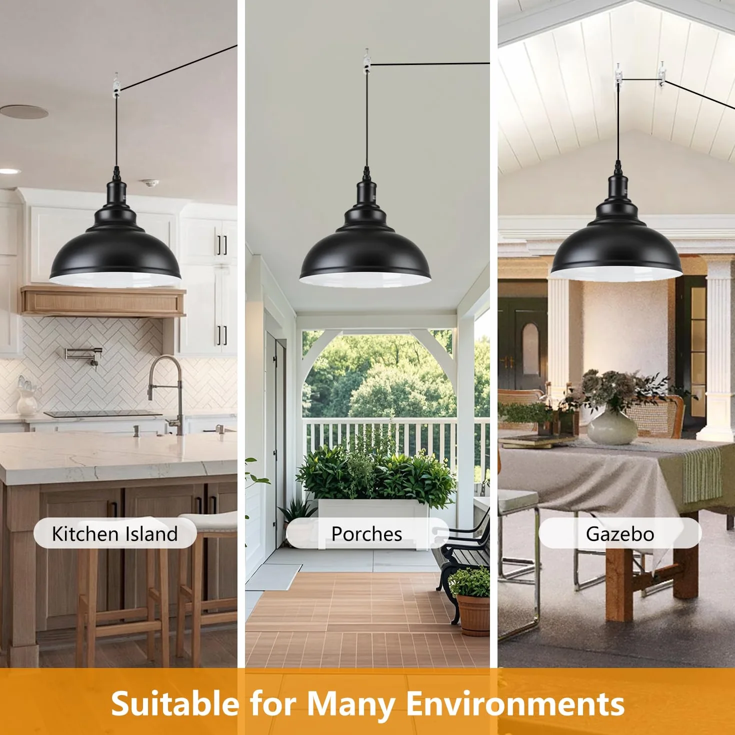 Lampa wisząca z wtyczką, lampa wisząca w stylu vintage, ściemniana, czarna, metalowa, gwint E27, z kablem 4,5 m i przełącznikiem ściemniacza, do użytku na zewnątrz i wewnątrz, do ogrodu, na balkon