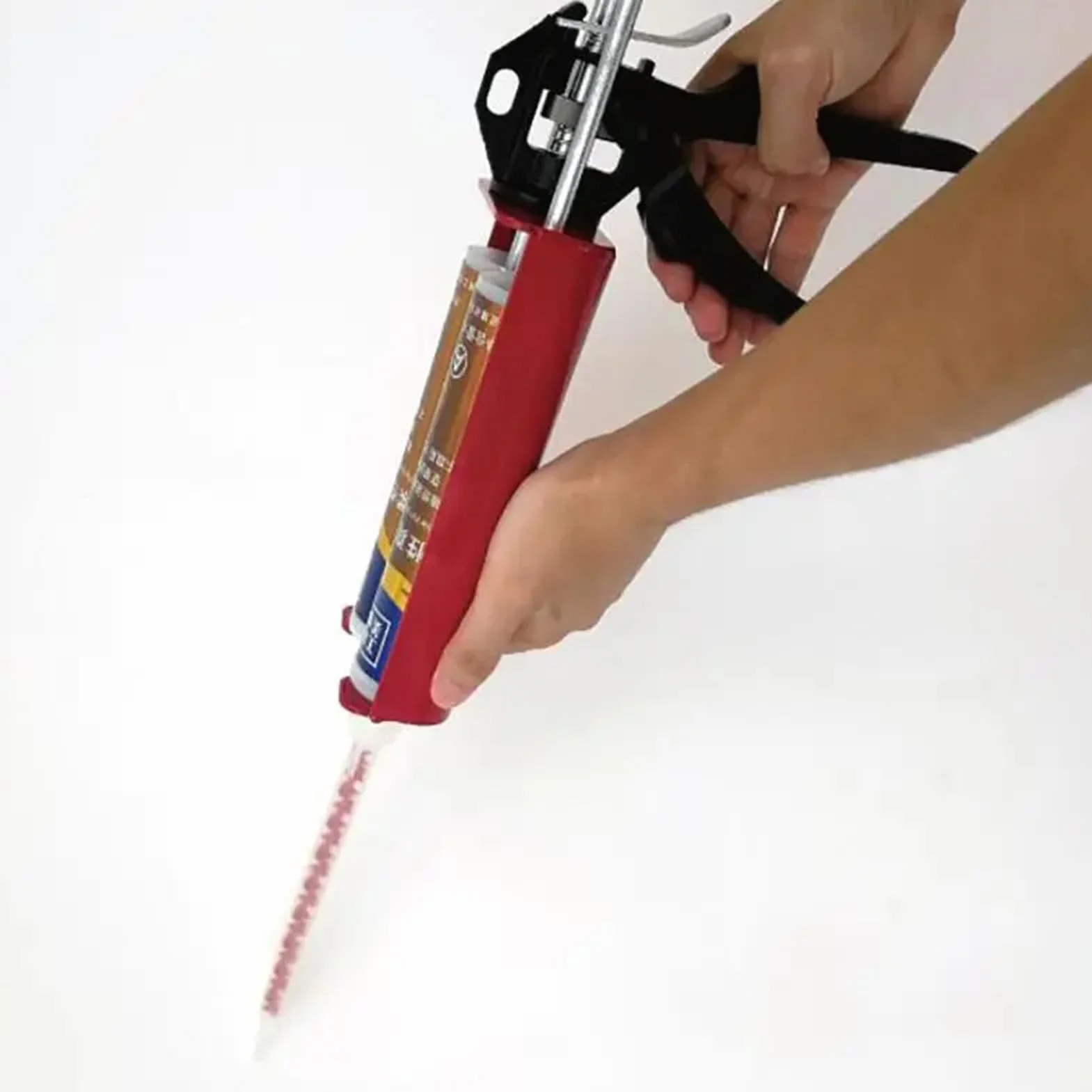 Podwójny pistolet uszczelniający, ręczny aplikator samoprzylepny z wygodnym uchwytem, 400 ml do żywicy epoksydowej, akrylu, silikonu