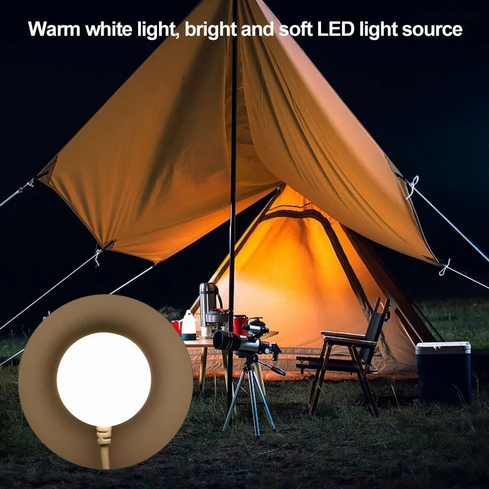 Mini Lampa Magnetyczna USB 3W 5V LED Lampka Nocna z Przełącznikiem, 3 Tryby Temperatury Barwowej