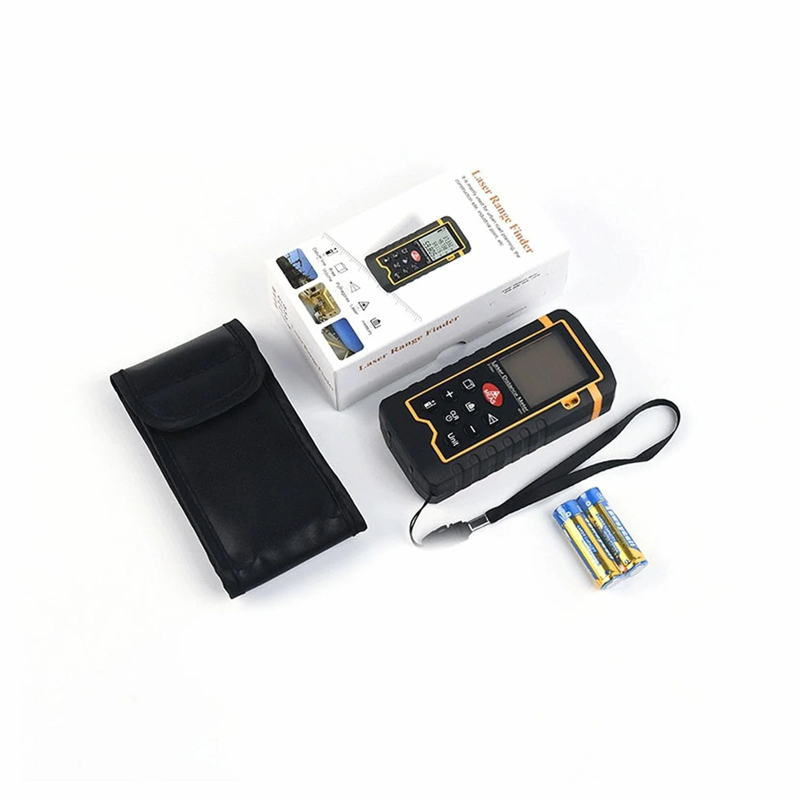Ręczny linijka elektroniczna, instrument cyfrowy, elektroniczny sposób dalmierza, wysoki czułość laserowa, zakres pomiarowy 0,05~100 (m) odpowiedni do pomiaru odległości wewnątrz i na zewnątrz z wys