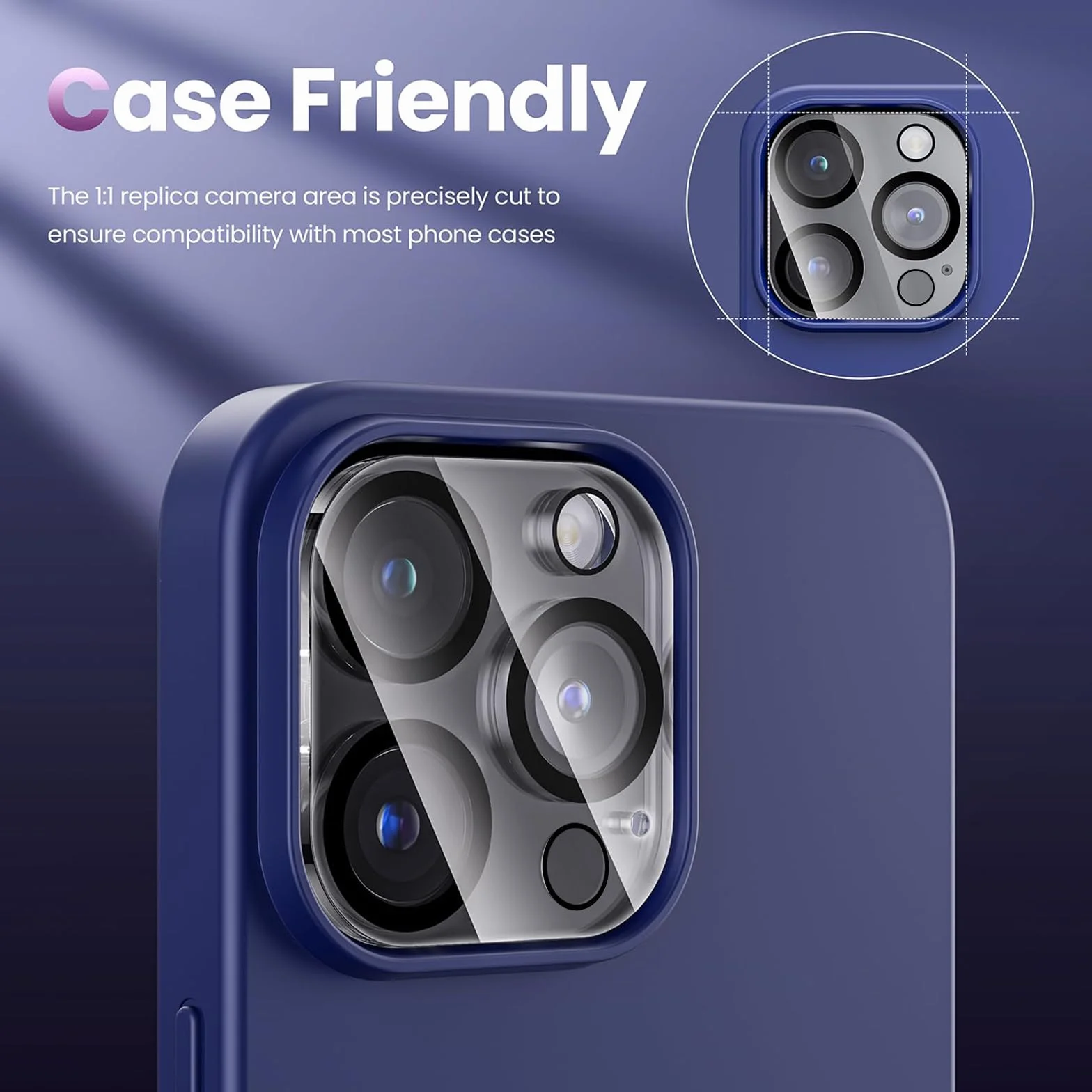 Szkło ochronne do aparatu iPhone 15 Pro / iPhone 15 Pro Max, 9H twardość, HD przezroczyste