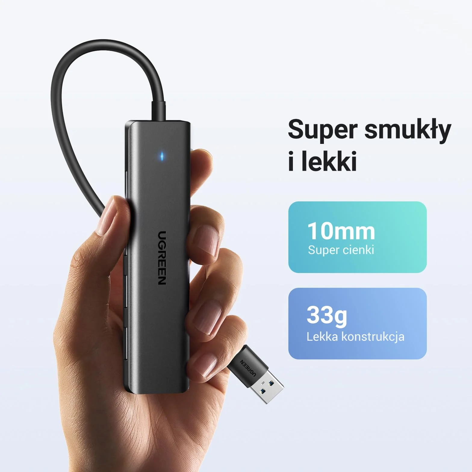 UGREEN Hub USB 3.0 Rozgałęźnik 5 Gbps 15cm