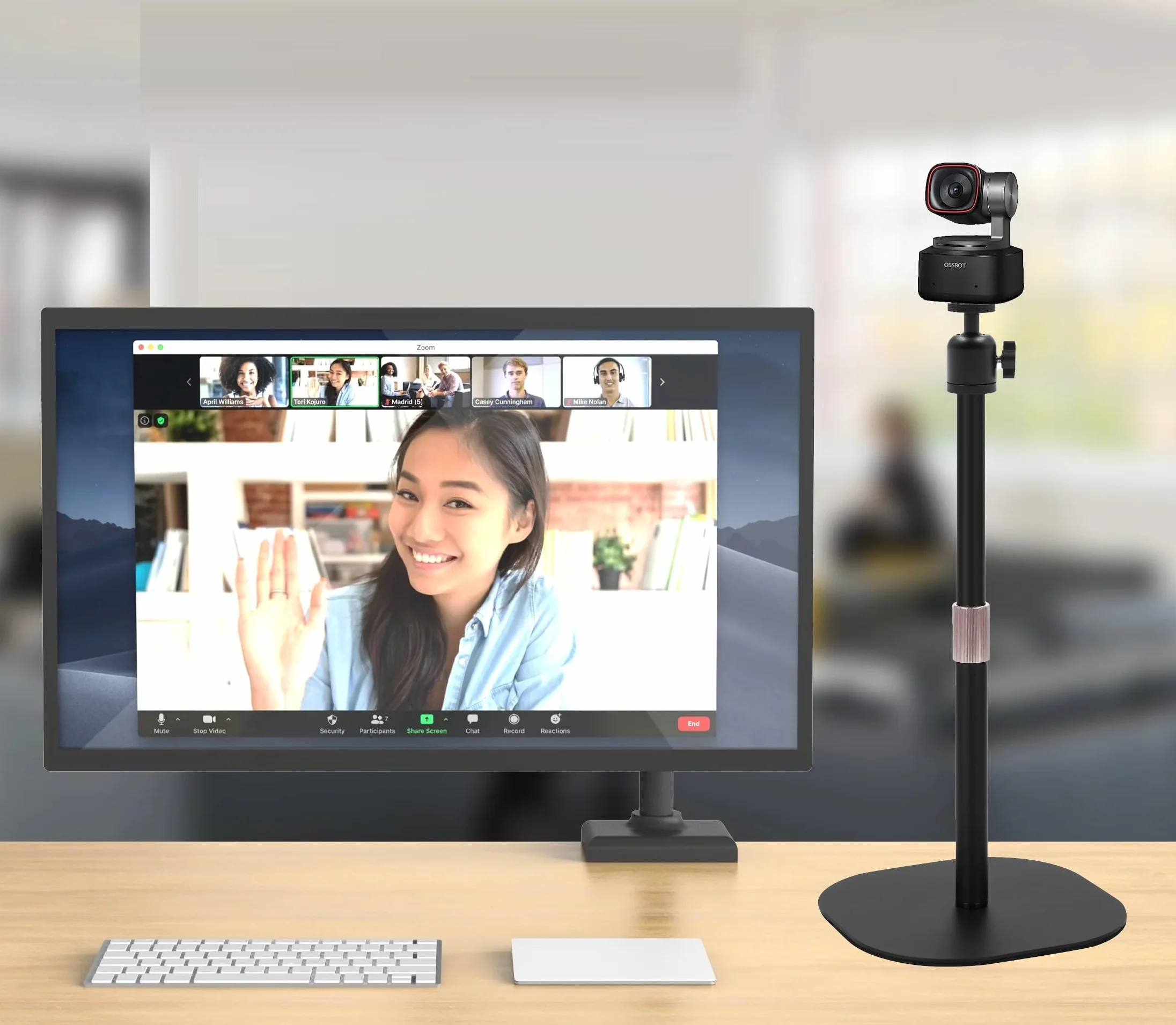 Wytrzymały stojak na kamerę internetową, 45 cm stojak na statyw do kamery internetowej kompatybilny z OBSBOT Tiny 2/Tiny SE 1080P/Meet/Meet 2 kamery internetowe