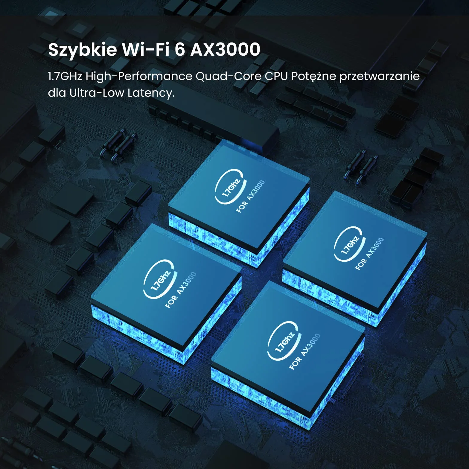 Tenda Nova MX12-3 AX3000 Mesh Wi-Fi 6 System, zasięg 650m², Quad-Core 1,7 GHz, Gigabit LAN, 3-Pack