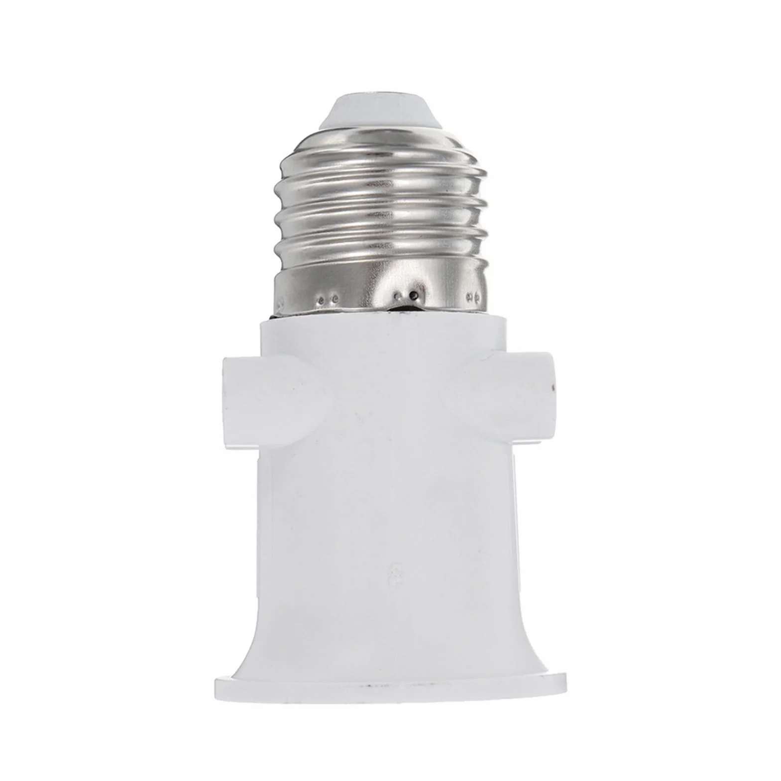 Adapter – adapter oprawkowy, żarówka, konwersja w gniazdo i oprawkę, kabel zasilający z wtyczką EU, adapter do gniazdka (biały)