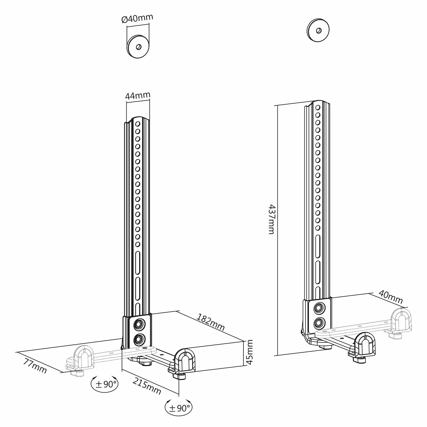 Maclean MC-914 Uchwyt do Soundbarów 15 kg
