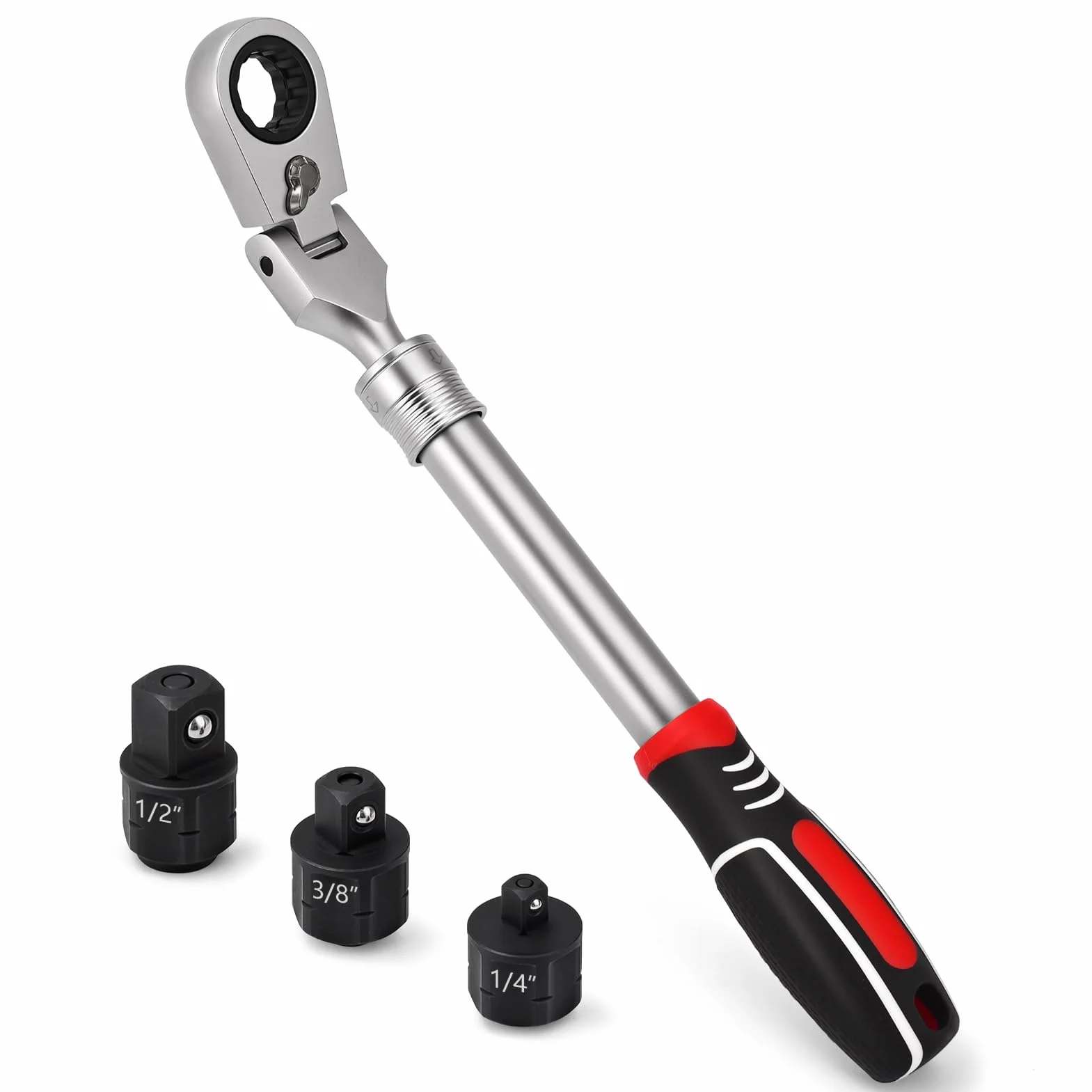 Zestaw wymiennych kluczy grzechotkowych 12 w 1, 8-19 mm, klucz płasko-oczkowy, narzędzie do samochodu, automatyczny (metryczny)