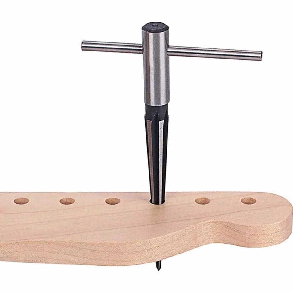 Rozwiertak stożkowy z uchwytem T 3/16 "-5/8" (5-16 mm) mostka otwór ręczny rozwiertak T uchwyt stożkowy 6 karbowanych fazowania rozwiercanie narzędzie do cięcia drewna