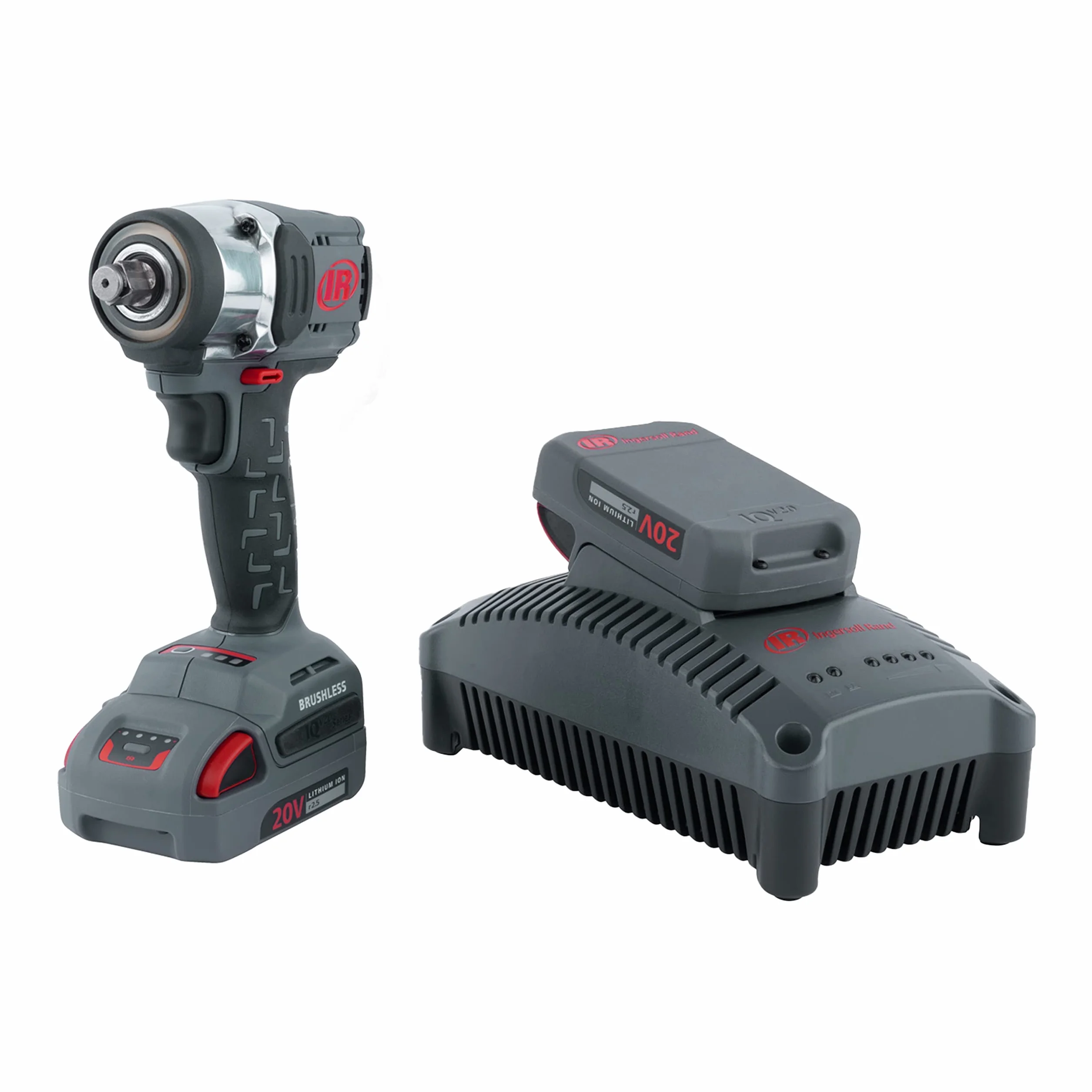 Ingersoll Rand Bezprzewodowa wkrętarka udarowa W3151-K22-EU, narzędzie akumulatorowe 1/2", 20 V, lekkie i kompaktowe narzędzie udarowe