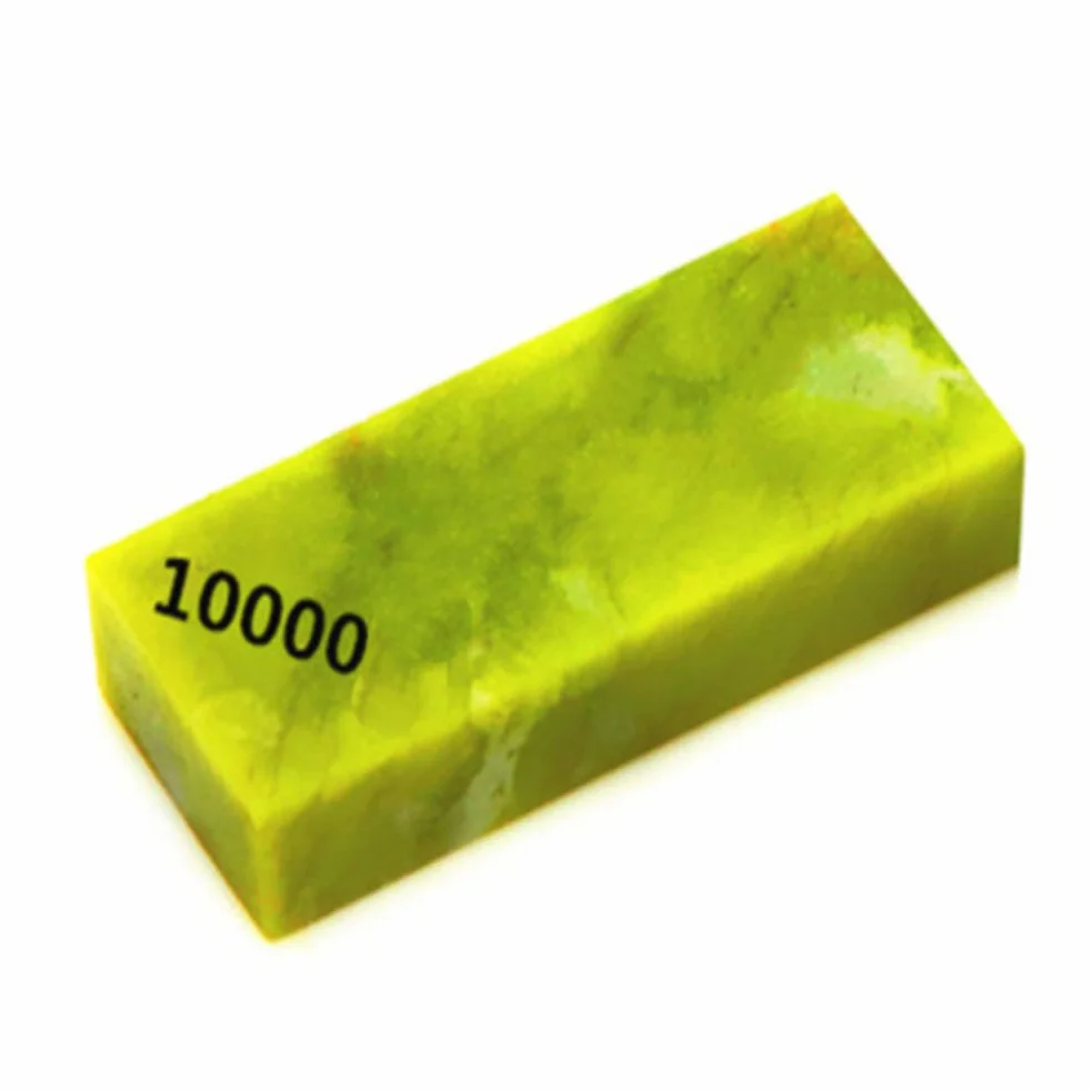 Kamień do ostrzenia noży o ziarnistości 10000, kamień wodny z naturalnego jadeitu, kamień do ostrzenia do ostrzenia i polerowania (50 × 20 × 10 mm)
