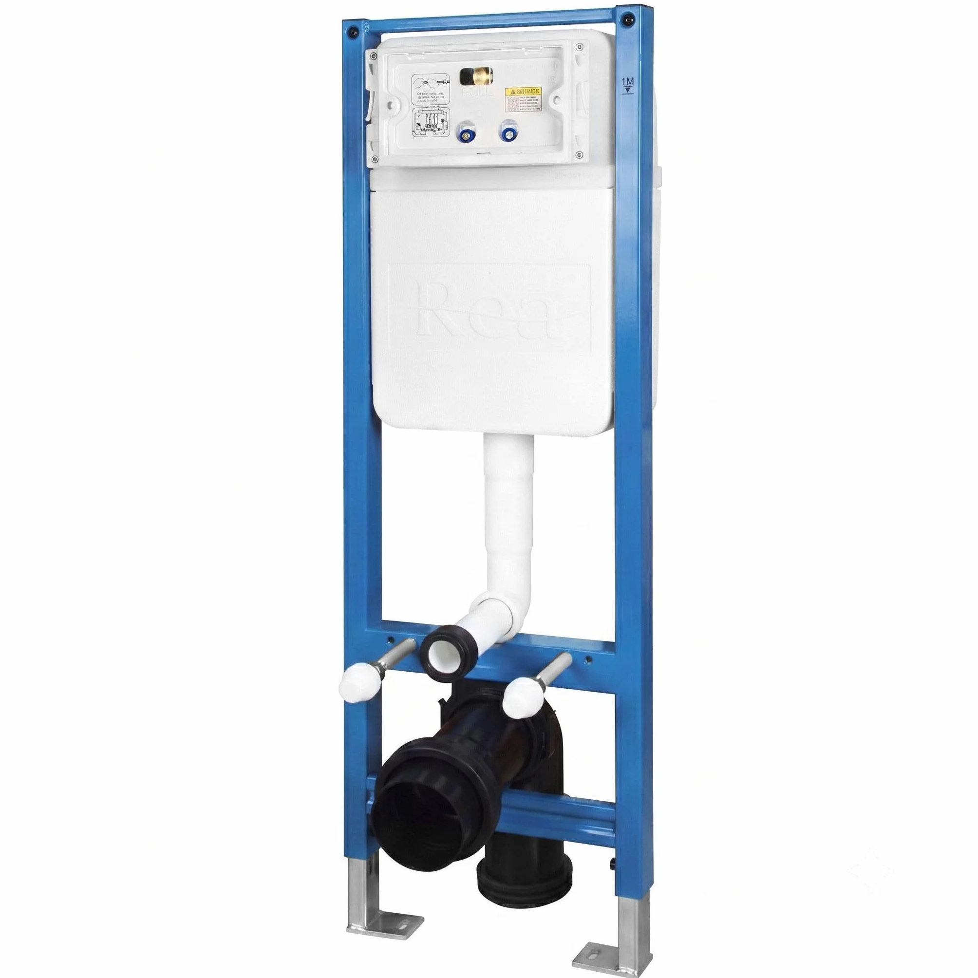 Rea - Stelaż Zestaw Podtynkowy Slim 024n Do Mis Wc Z Przyciskiem Hd Tytan - 22x35,2x106,2 cm
