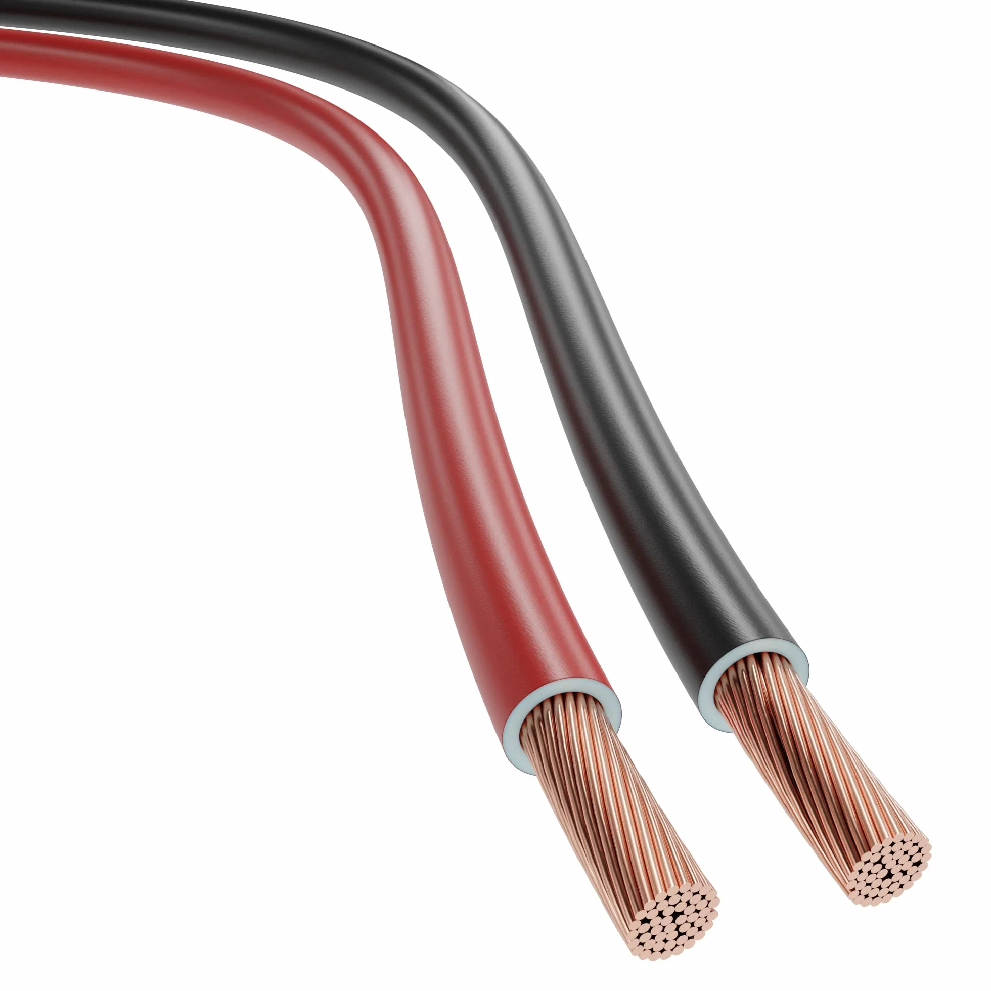 KabelDirekt – Kabel FLRY, kabel samochodowy, zestaw przewodów samochodowych czerwony/czarny z izolacją, 2 × 2,5 mm² – 10 m (do zasilania pokładowego, oświetlenia, przyczep kempingowych, motocykli)