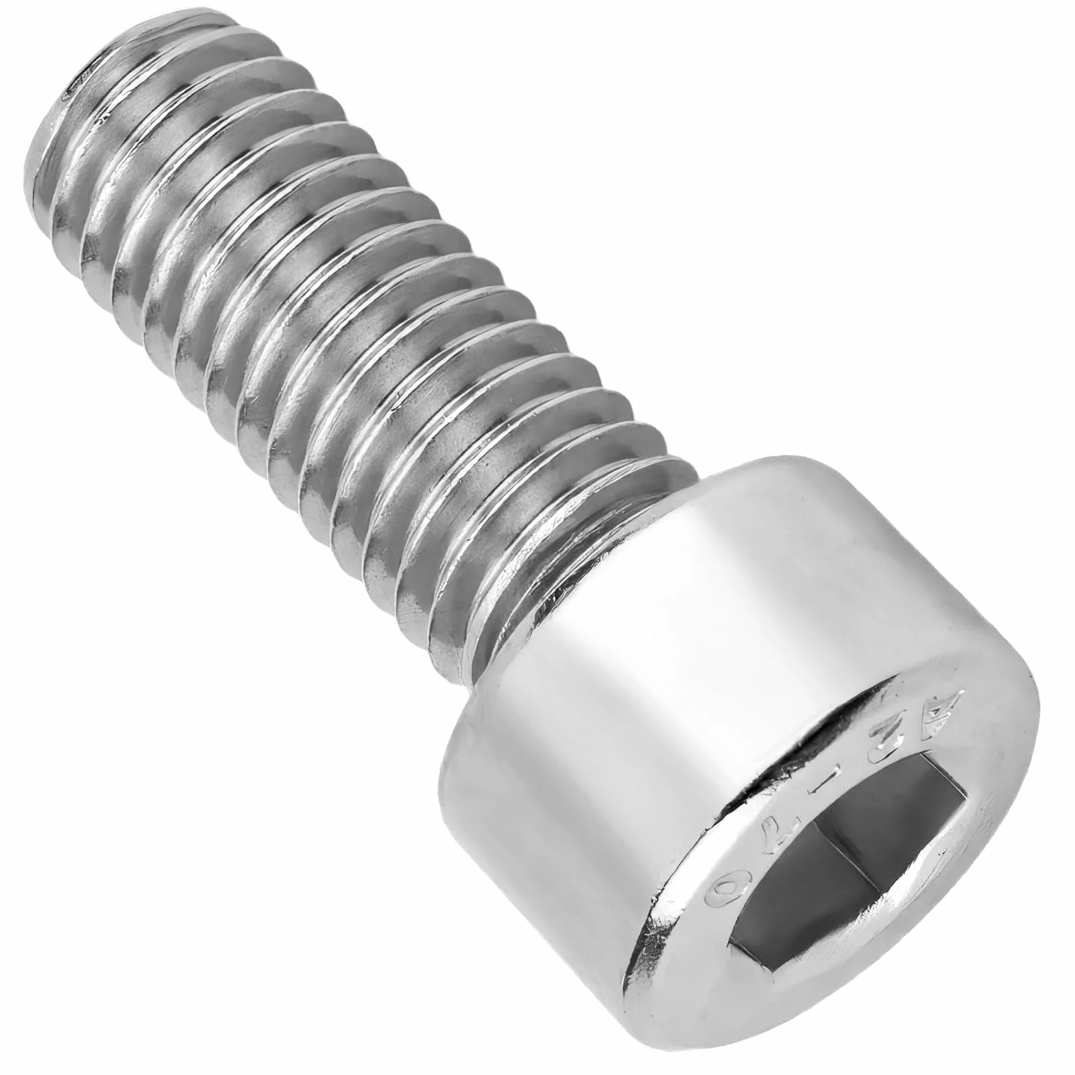 PRIOstahl Śruby cylindryczne z gniazdem sześciokątnym śruby z pełnym gwintem śruby sześciokątne - 10 sztuk rozmiar: M6 x 20 mm DIN912 IS04762-A2-70 Śruby do budowy maszyn i mebli, nierdzewne ze stali