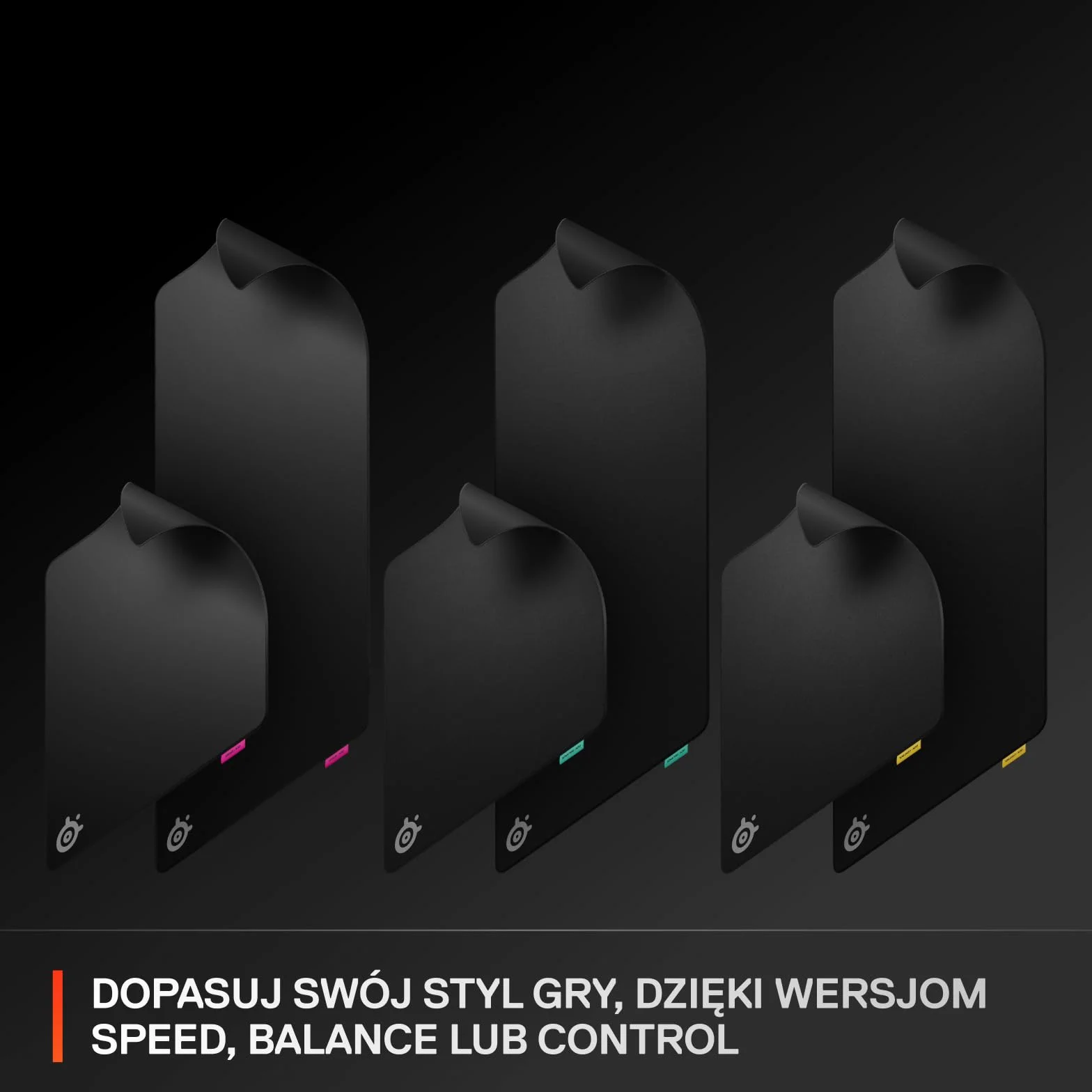 SteelSeries, podkładka QcK XL Performance Control - Dodatkowa gęstość dająca poślizg - Niskoprofilowe przeszycia krawędzi - Antypoślizgowa podstawa z neoprenu - Rozm. 900 x 400 mm - FPS,MOBA,RTS,MMO