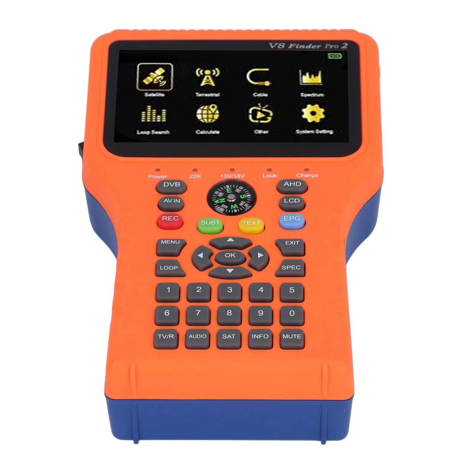 Miernik Sygnału DVB S2X Finder, Analizator Konstelacji dla Satelity, Kolorowy Ekran (wtyczka UE)