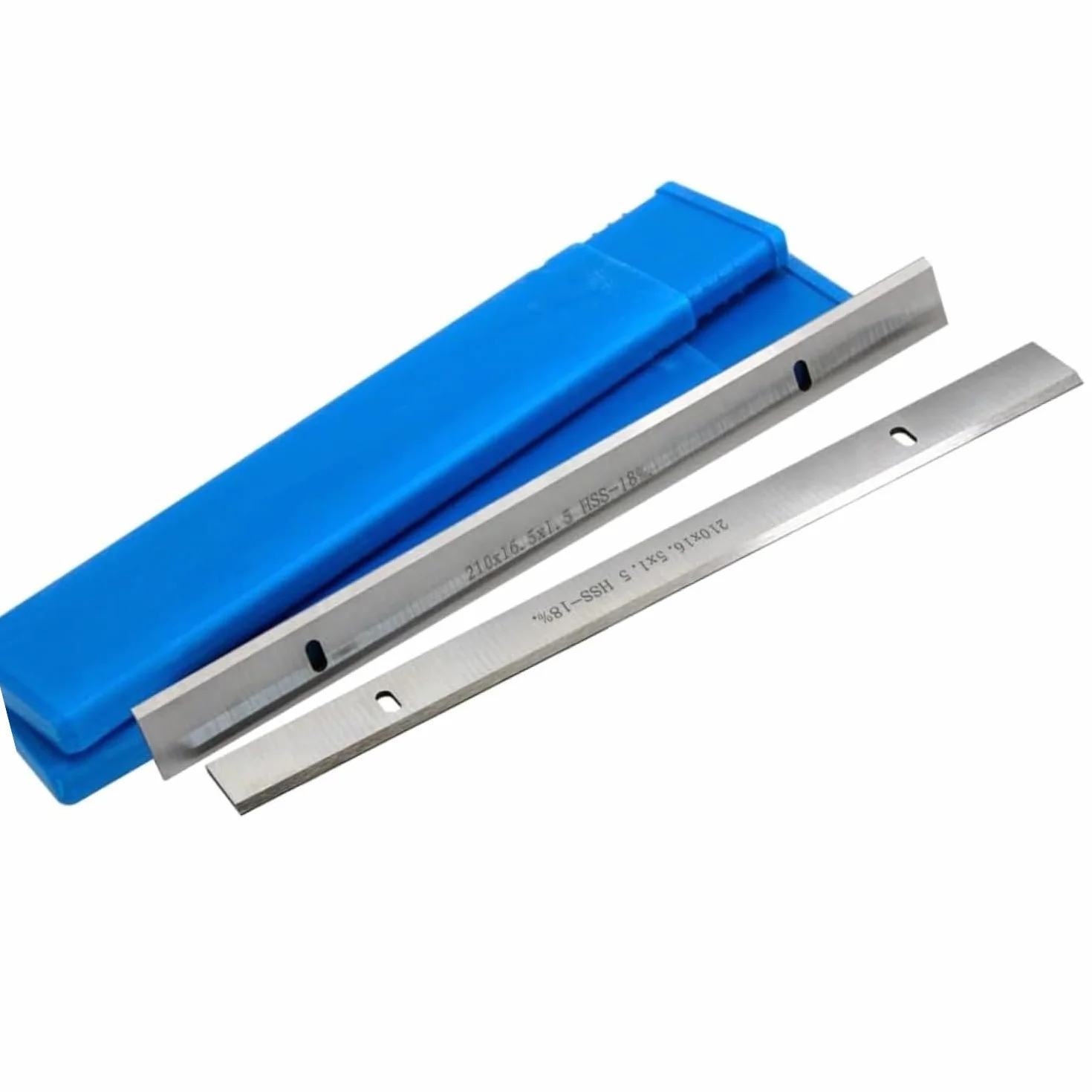 1 Para ostrzy do strugarki grubościowej 210mm HSS 210x16.5x1.5mm Noże do frezarki Scheppach Einhell Erbauer Akcesoria do narzędzi do obróbki drewna (Rozmiar: 210mm)