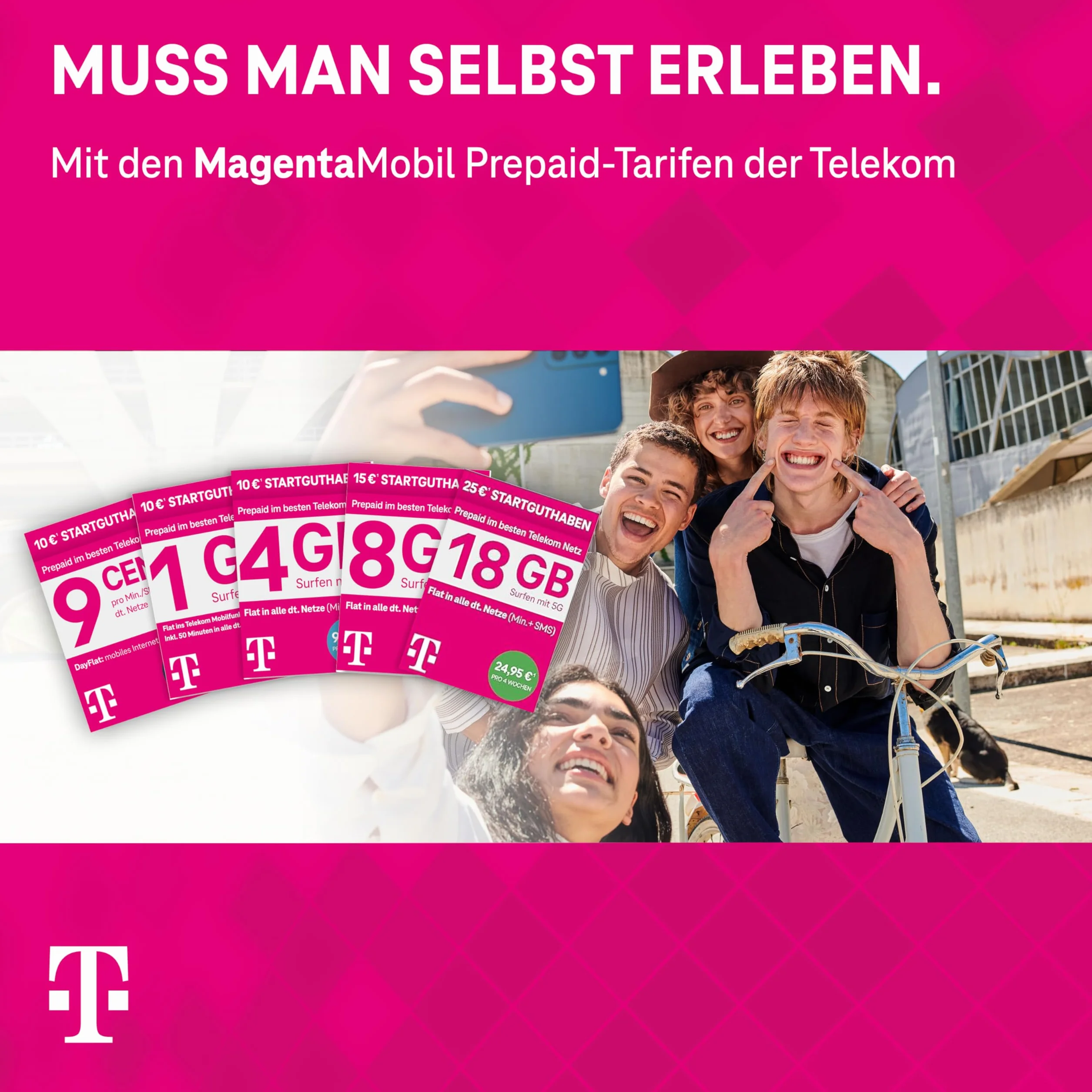 Deutsche Telekom MagentaMobil Prepaid S karta SIM 5G LTE 10 EUR