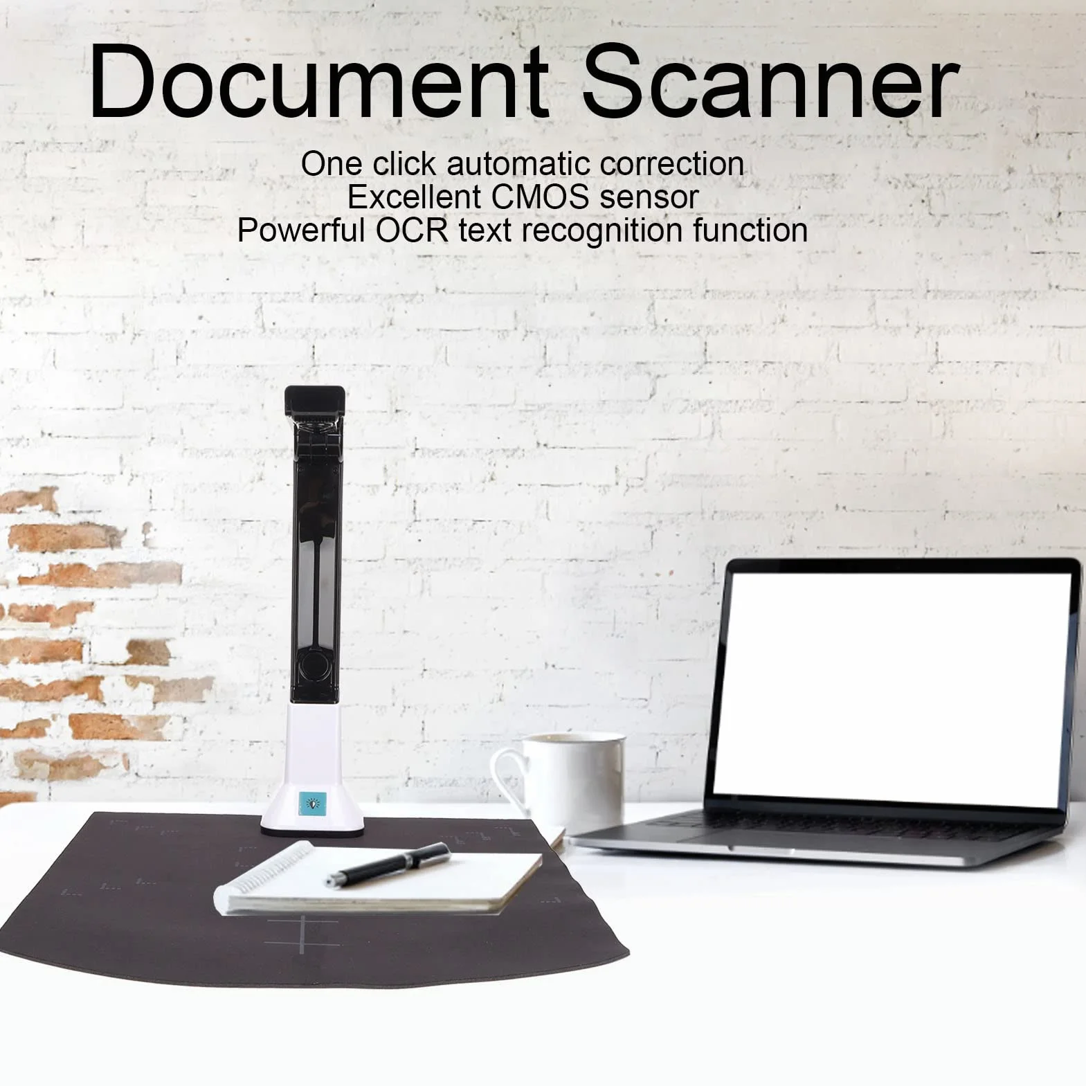 Wizualizator USB 8MP/kamera Dokumentacyjna, Skaner Dokumentów Formatu, Wielojęzyczny Skaner Dokumentów OCR, do Zdalnego Uczenia Się z Zoomem, OBS i Teams, dla