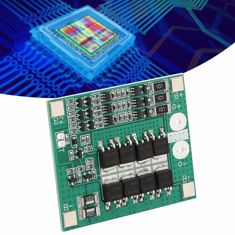BMS PCB karta ochronna akumulatora litowego 3S 12V 40A z wyważonym ładowaniem
