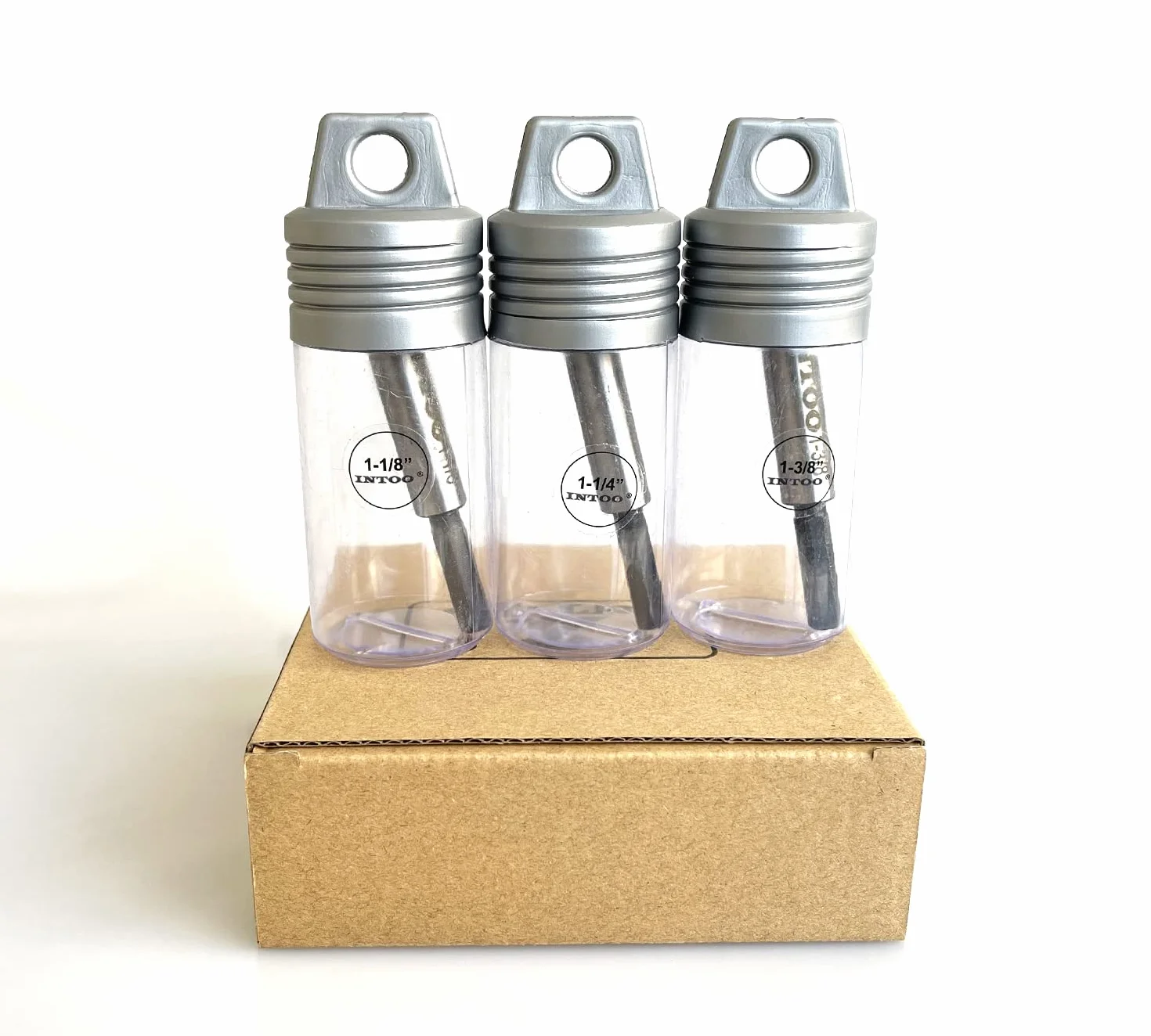 INTOO Forstner Zestaw wierteł sześciokątnych, 3 szt., 1-1/8", 1-1/4", 1-3/8", zestaw wierteł do drewna, 3 szt
