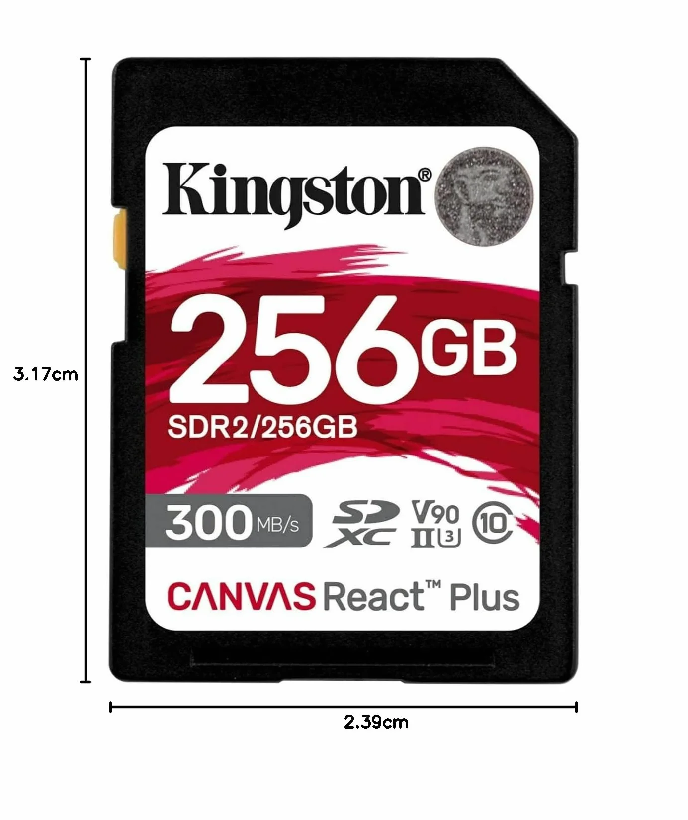 Kingston Canvas React Plus SDXC UHS-II 256GB 300R/260W U3 V90 karta pamięci